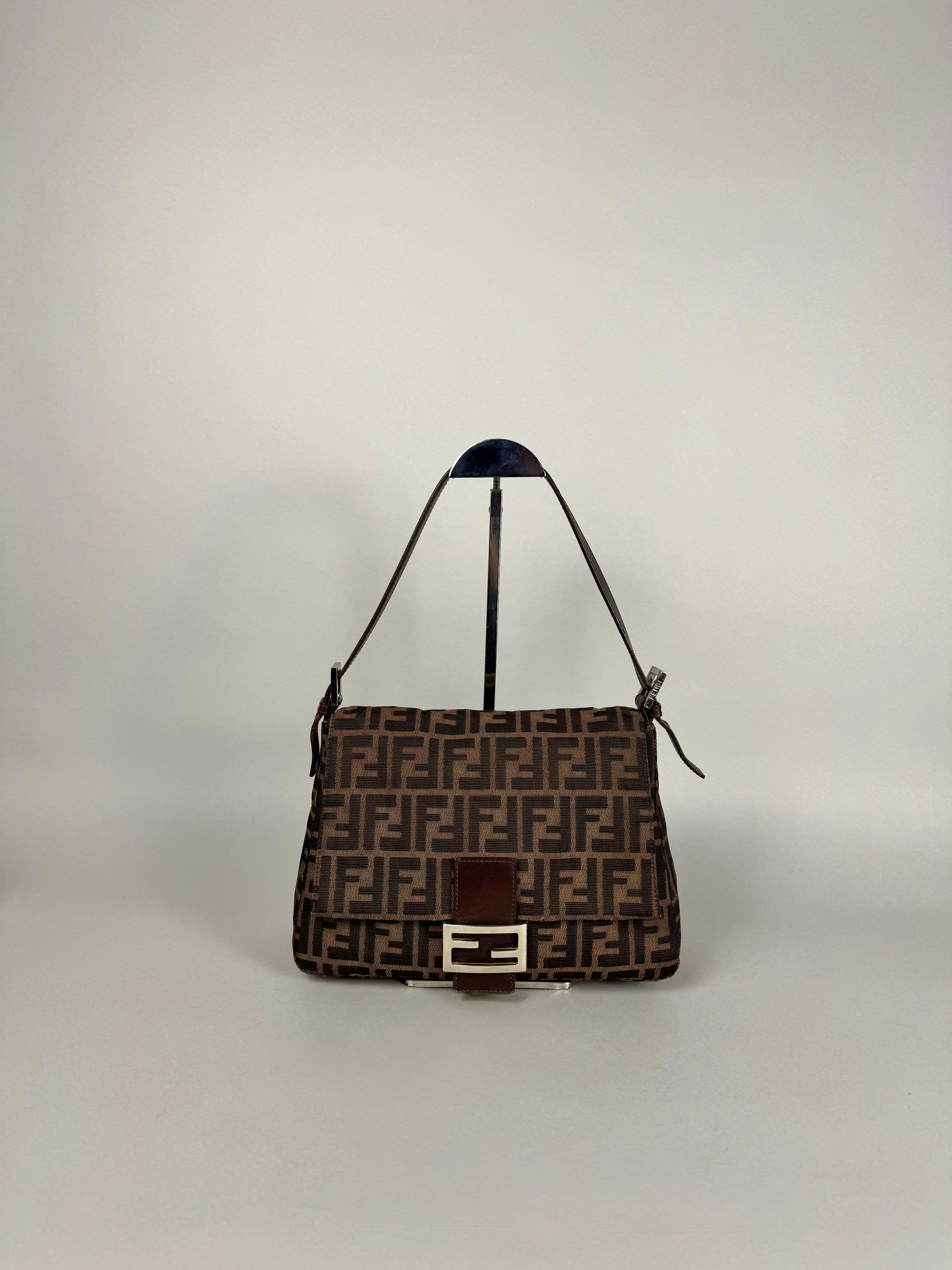 Fendi Monogram Zucca Mamma Baguette