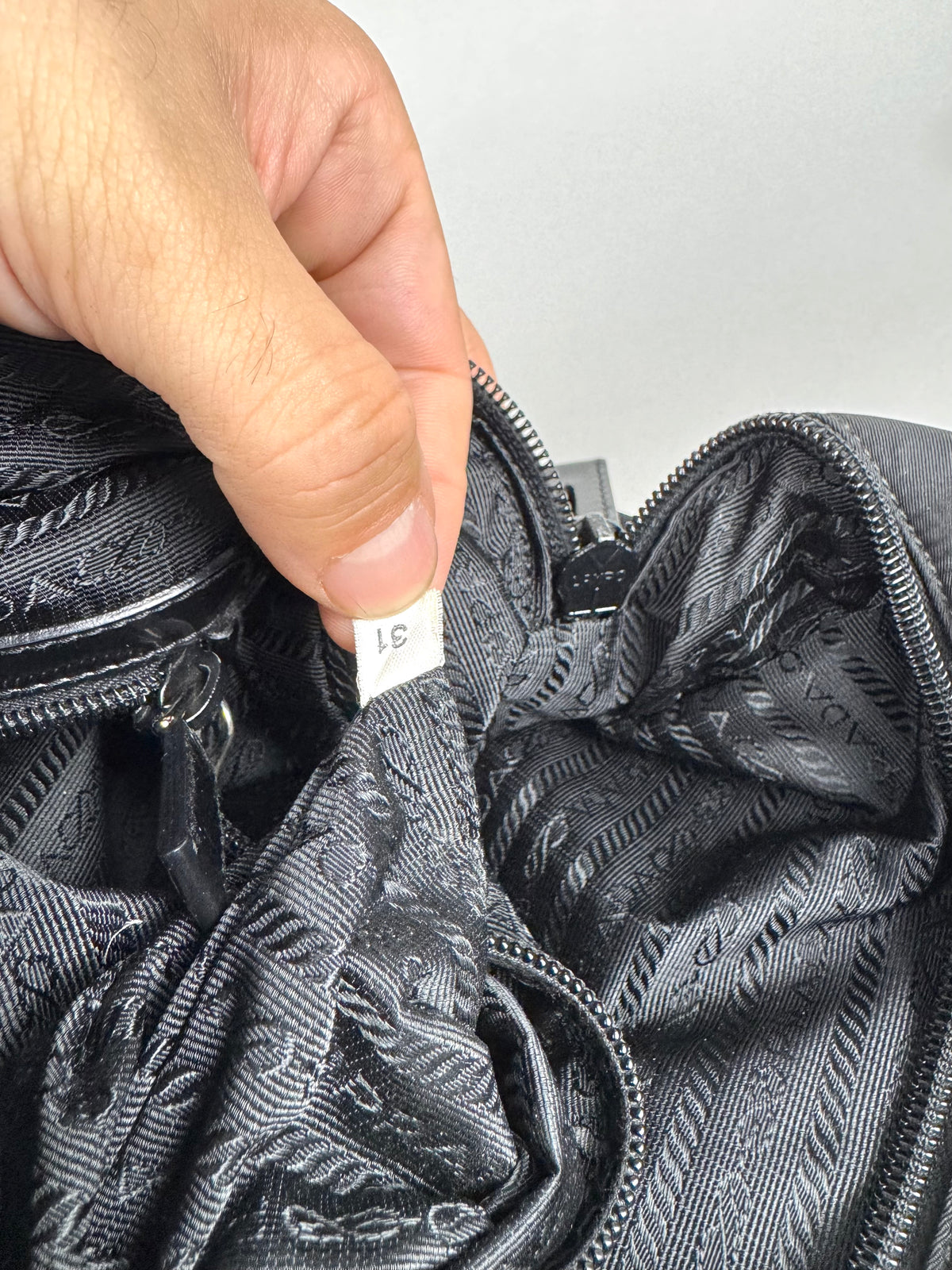Prada Tessuto Black Nylon Shoulder