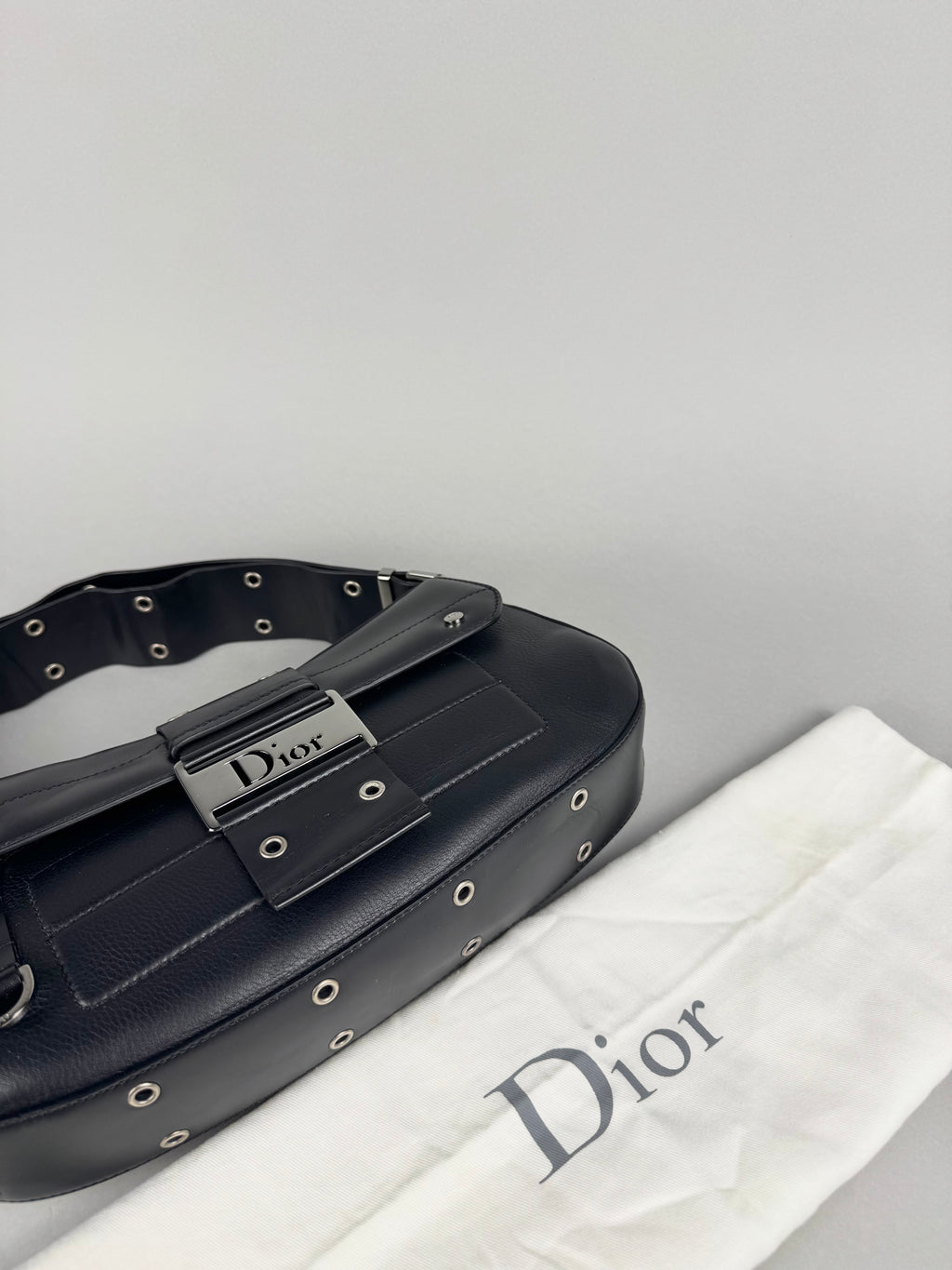 Christian Dior Street Chic Columbus Pocket Black Leather