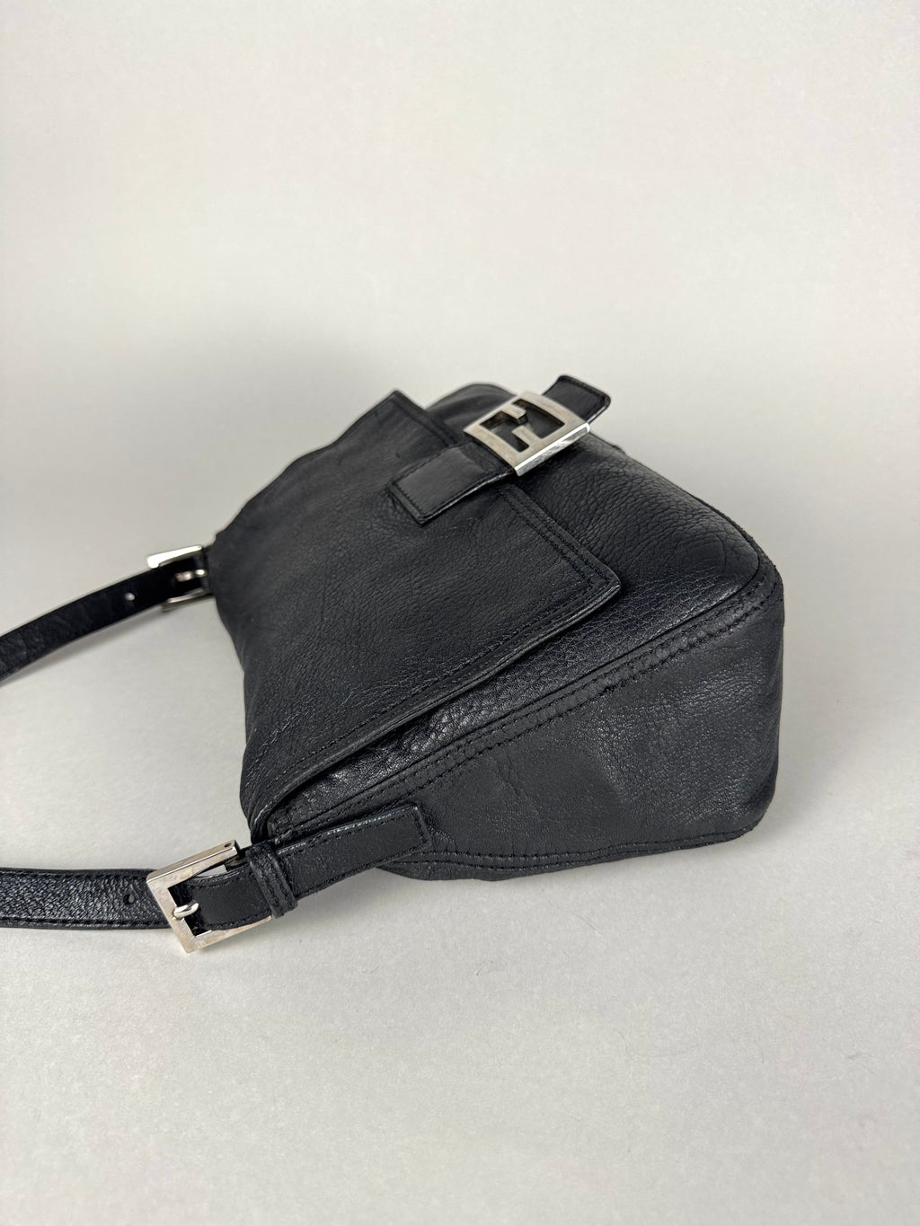 Fendi Mama Baguette Black Leather