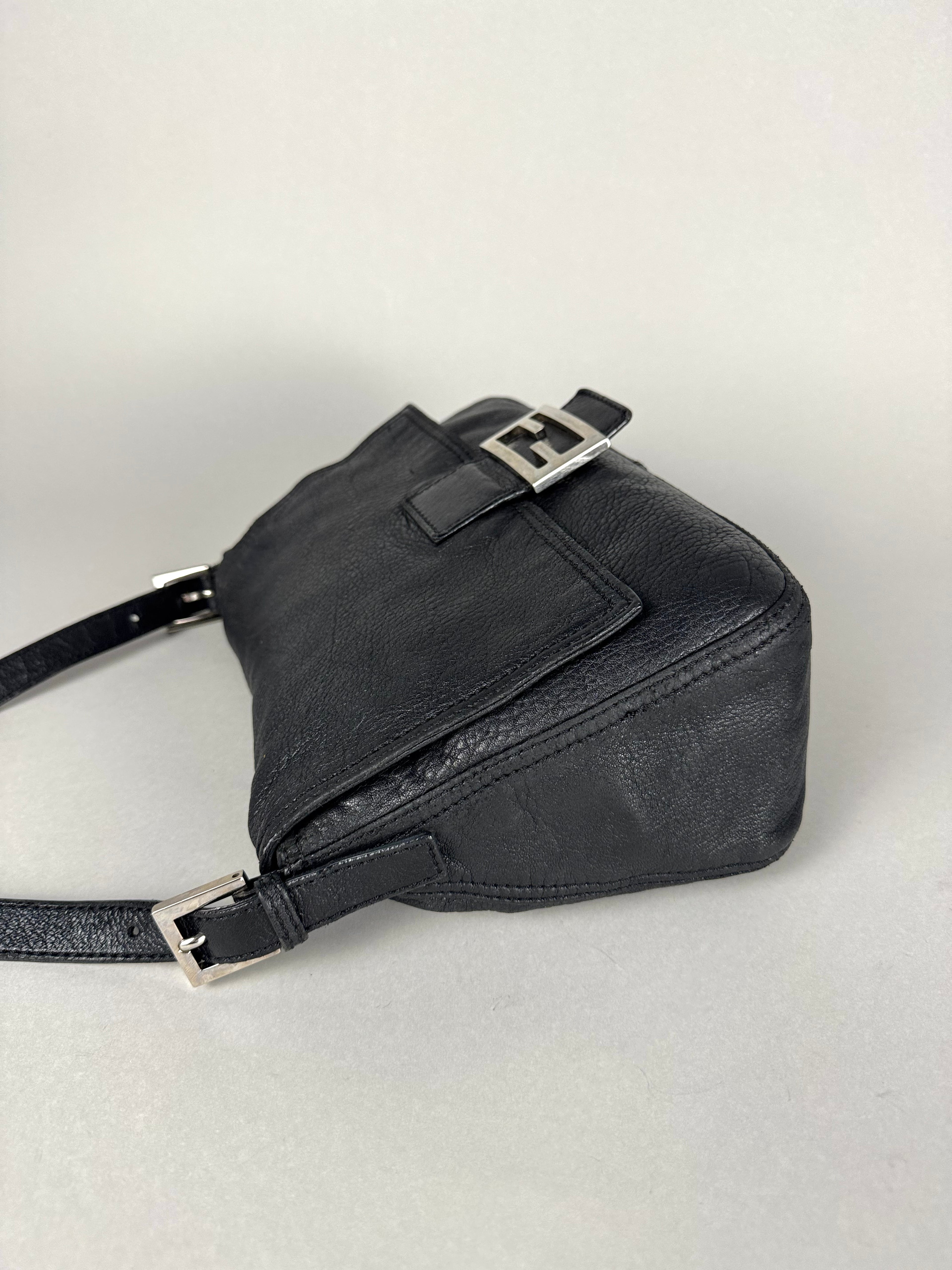 Fendi Mama Baguette Black Leather