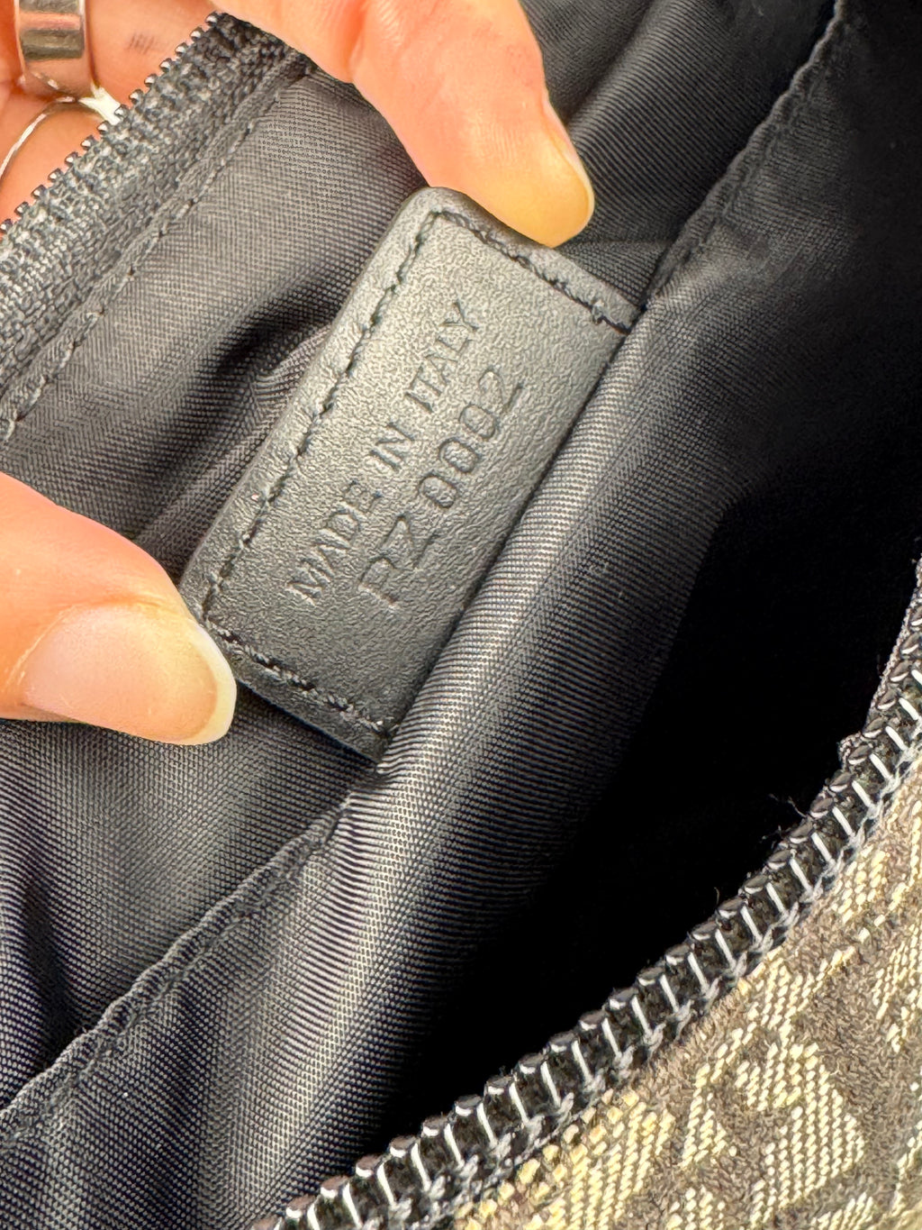 Christian Dior Monogram Pochette Black