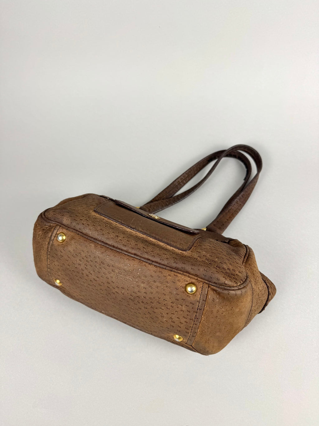 Prada Tessuto Cervo Lux Leather Brown