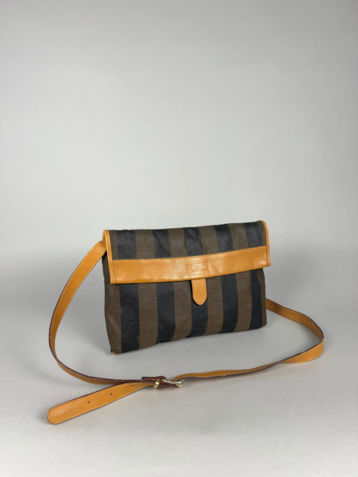 Fendi Pequim Stripe Envelope Crossbody