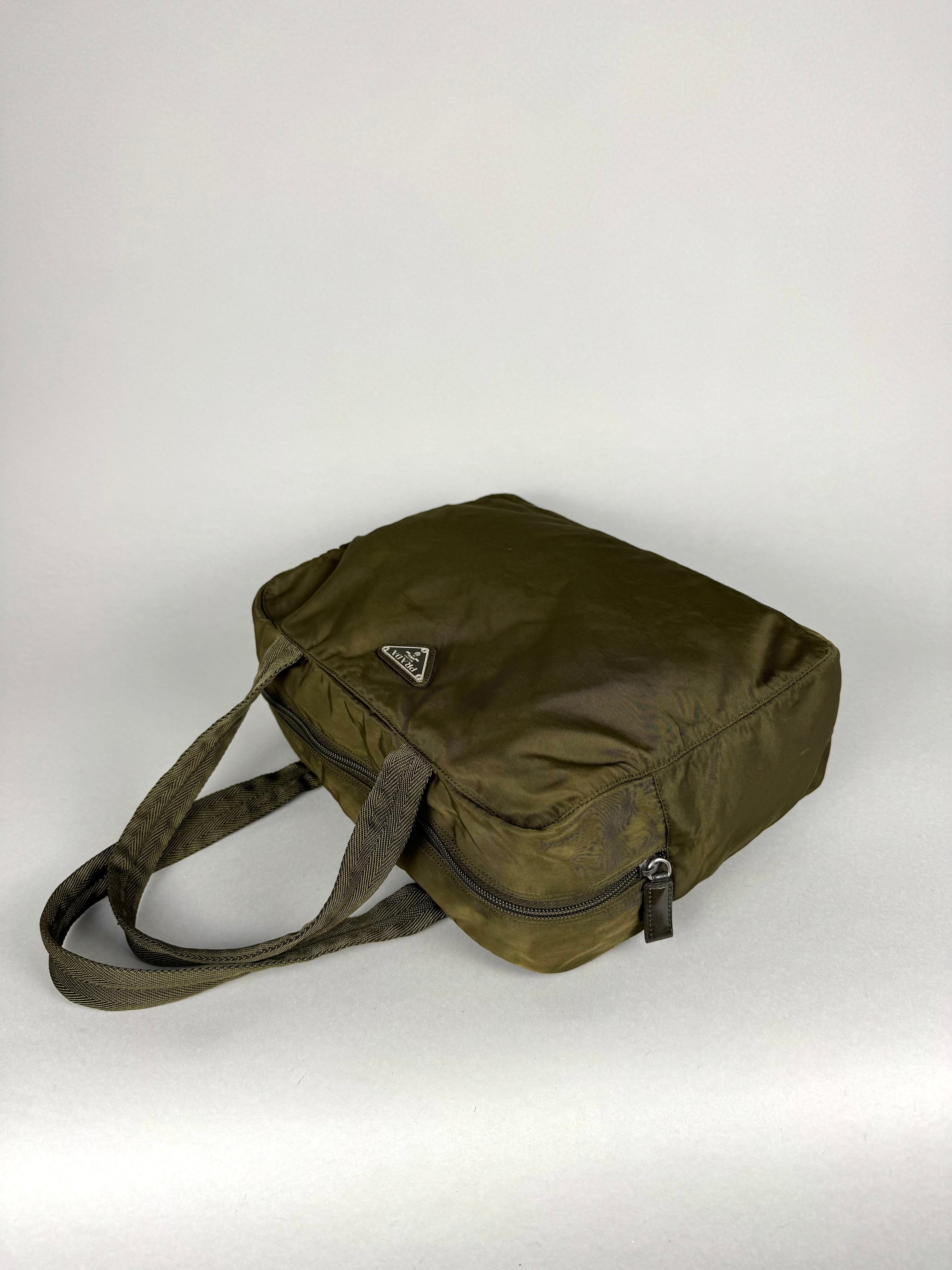 Prada Nylon Green Shoulder