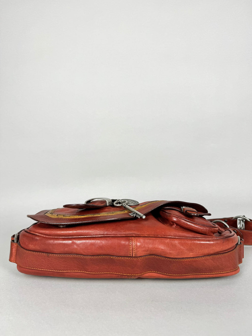 Christian Dior Gaucho Leather Red