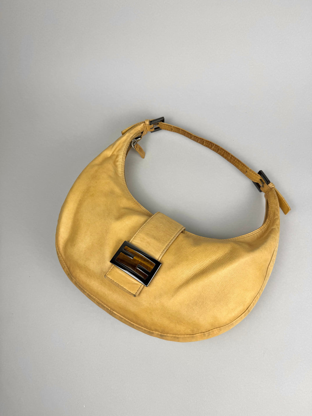 Fendi Croissant Lambskin Leather