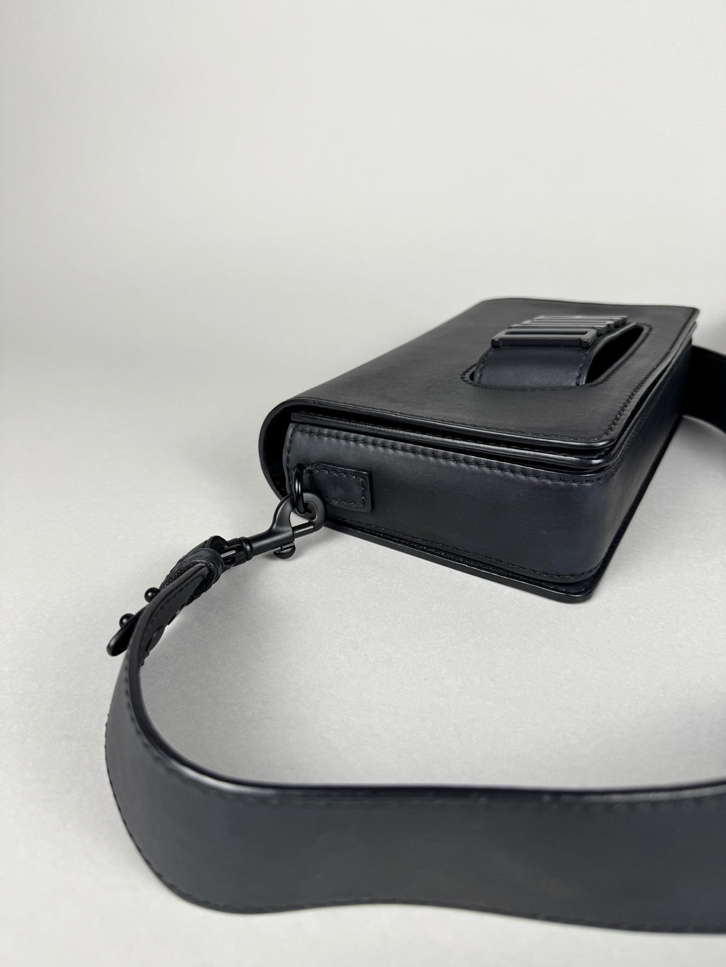 Christian Dio(r)evolution Black Ultramatte Calfskin Leather Flap Bag