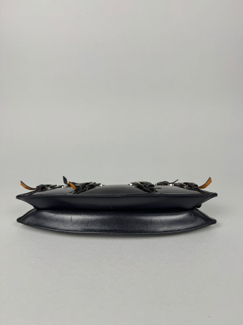 Christian Dior Bondage Black Leather