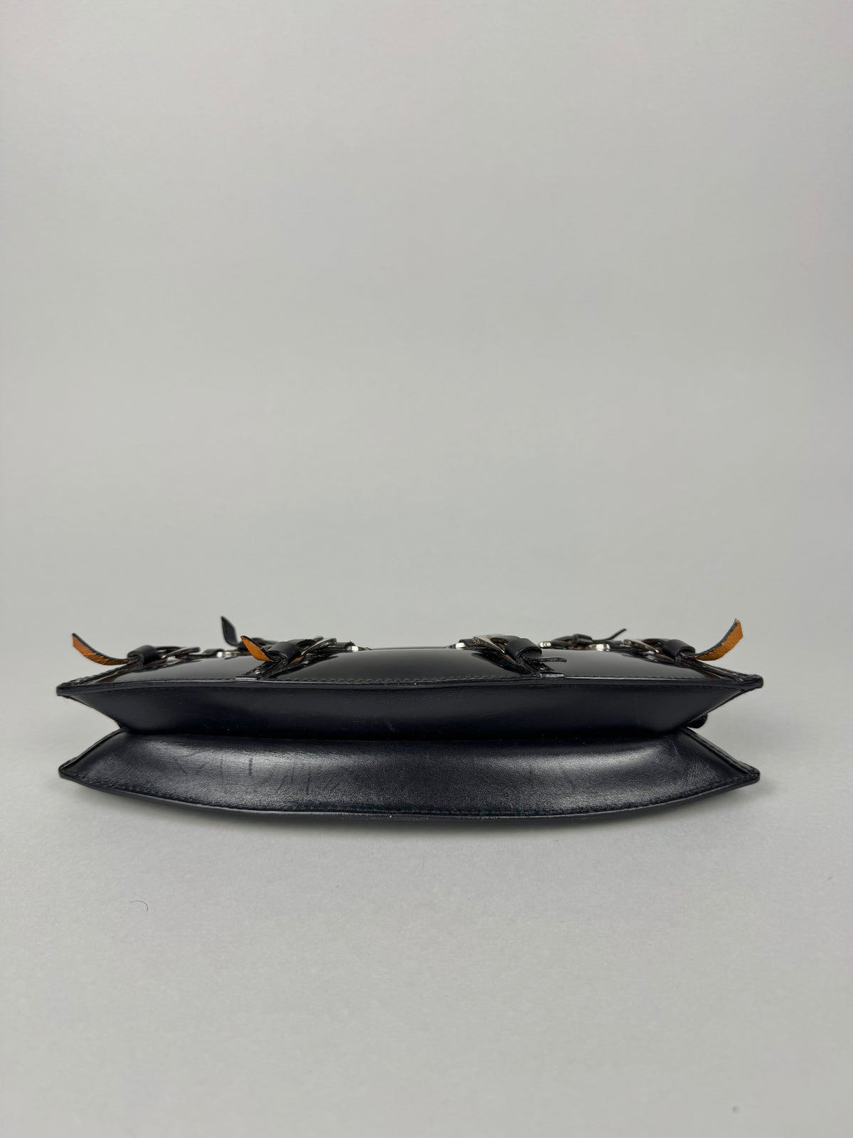 Christian Dior Bondage Black Leather