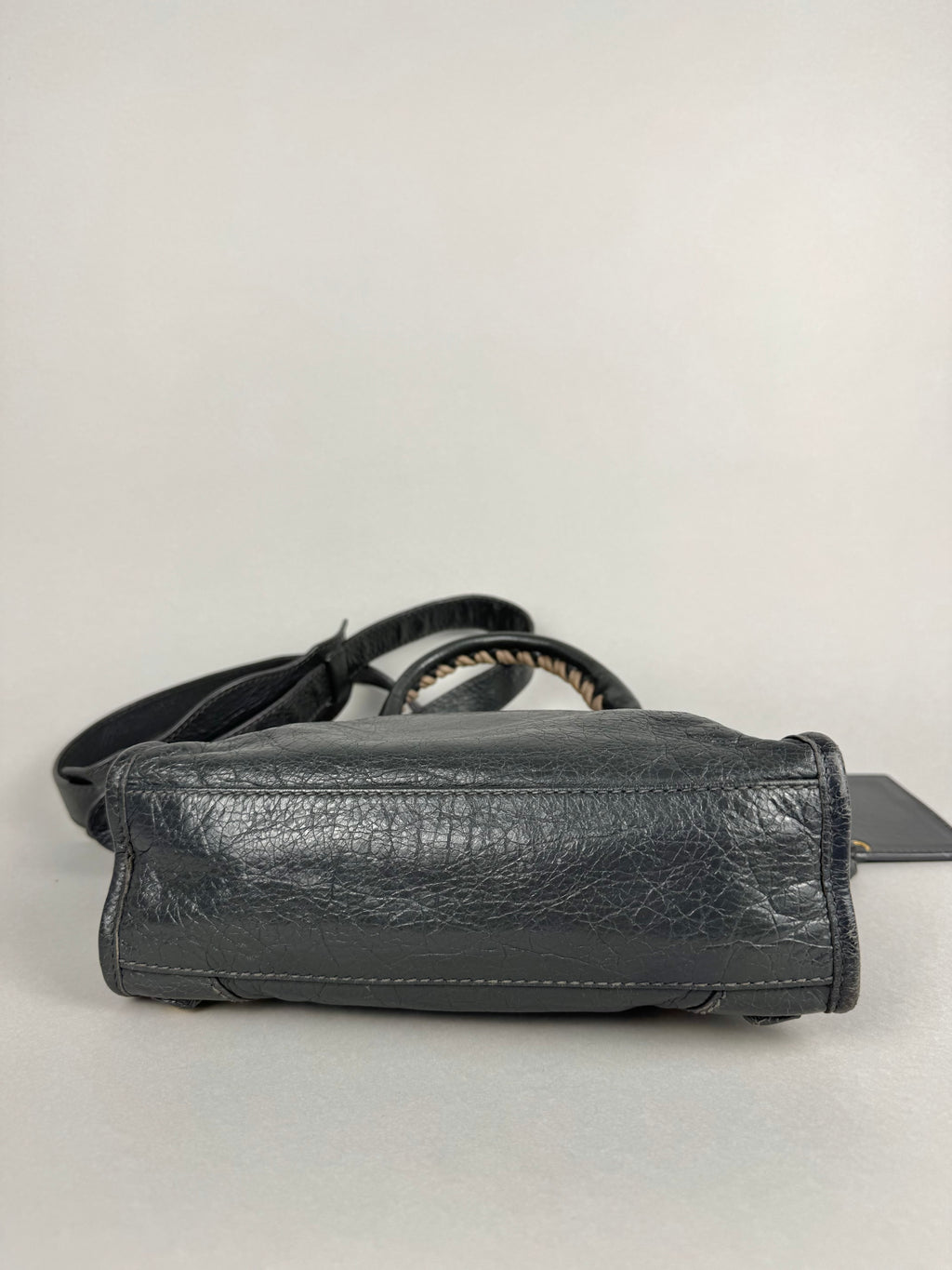 Balenciaga Agneau Mini City Gray Leather