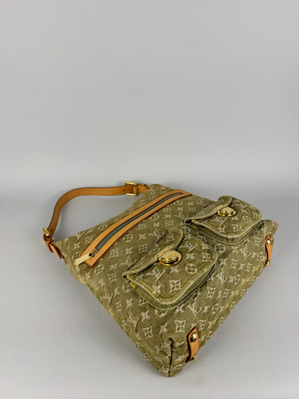 Louis Vuitton Denim Green Baggy GM
