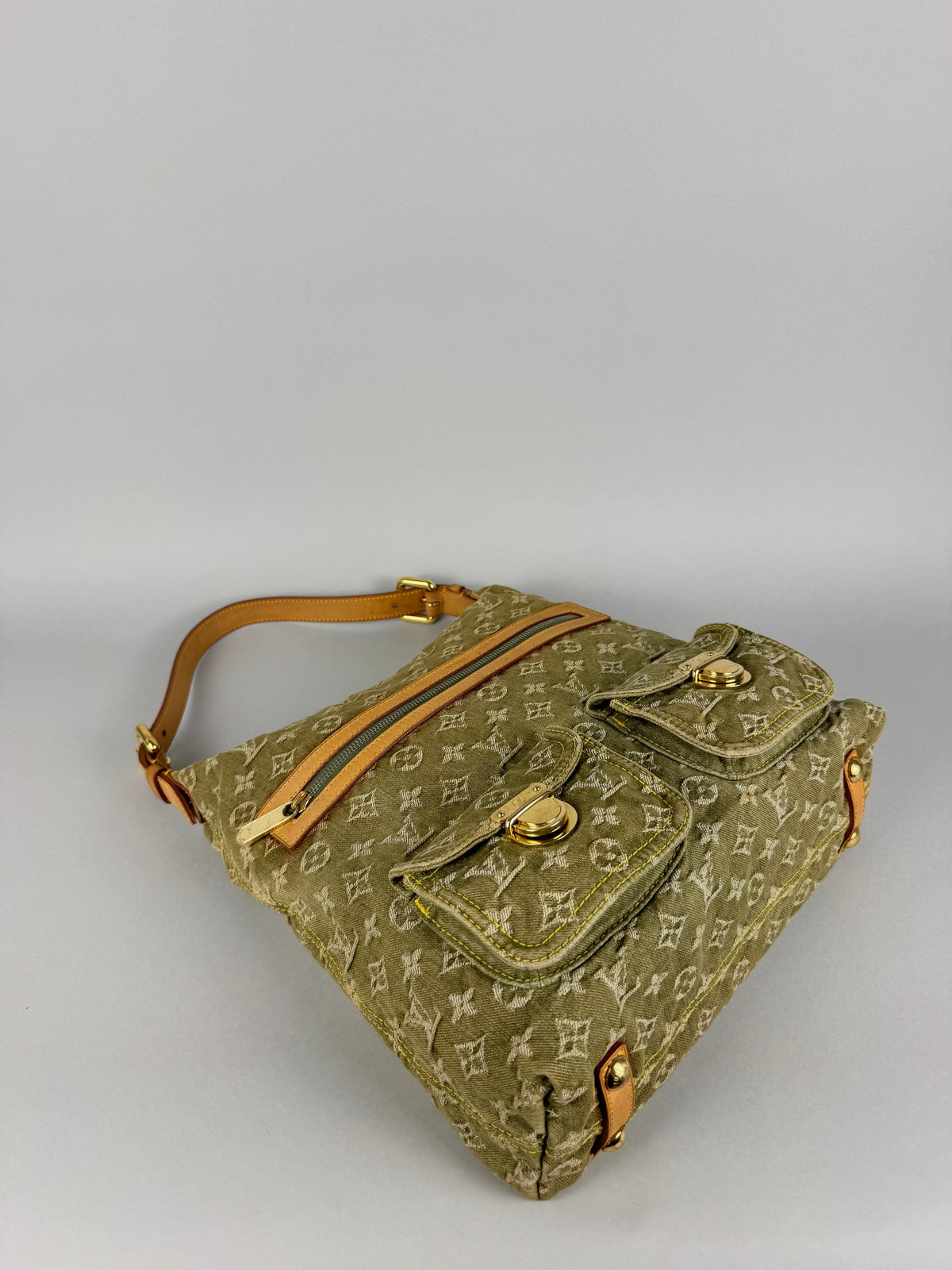 Louis Vuitton Denim Green Baggy GM