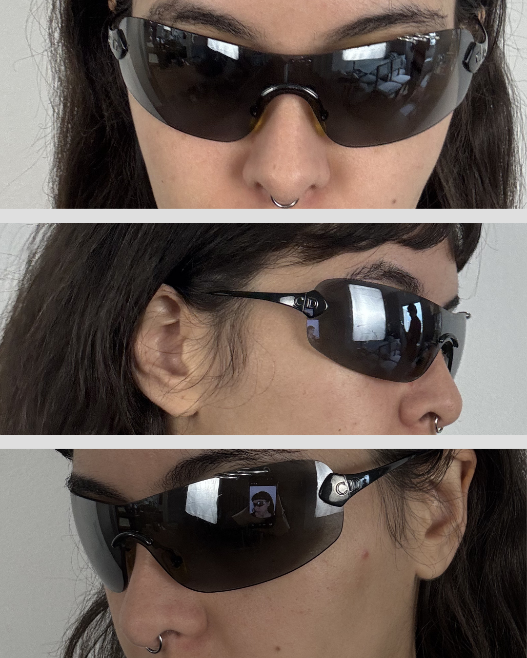 Christian Dior Piercing Black Sunglasses
