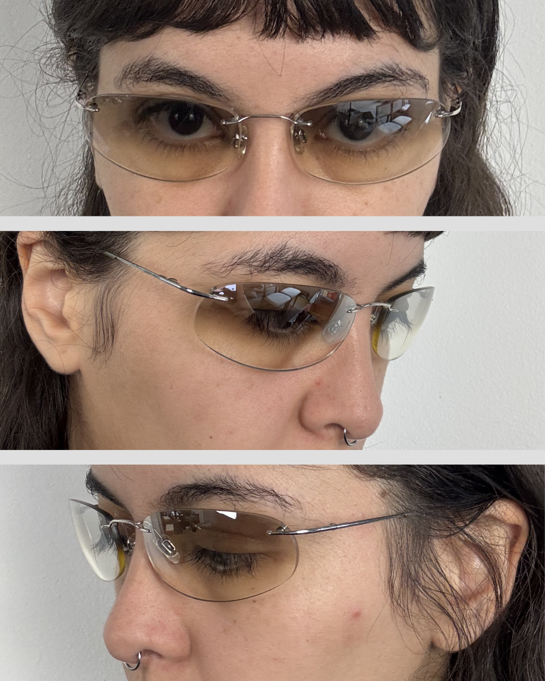 Giorgio Armani Transparent Sunglasses 00s