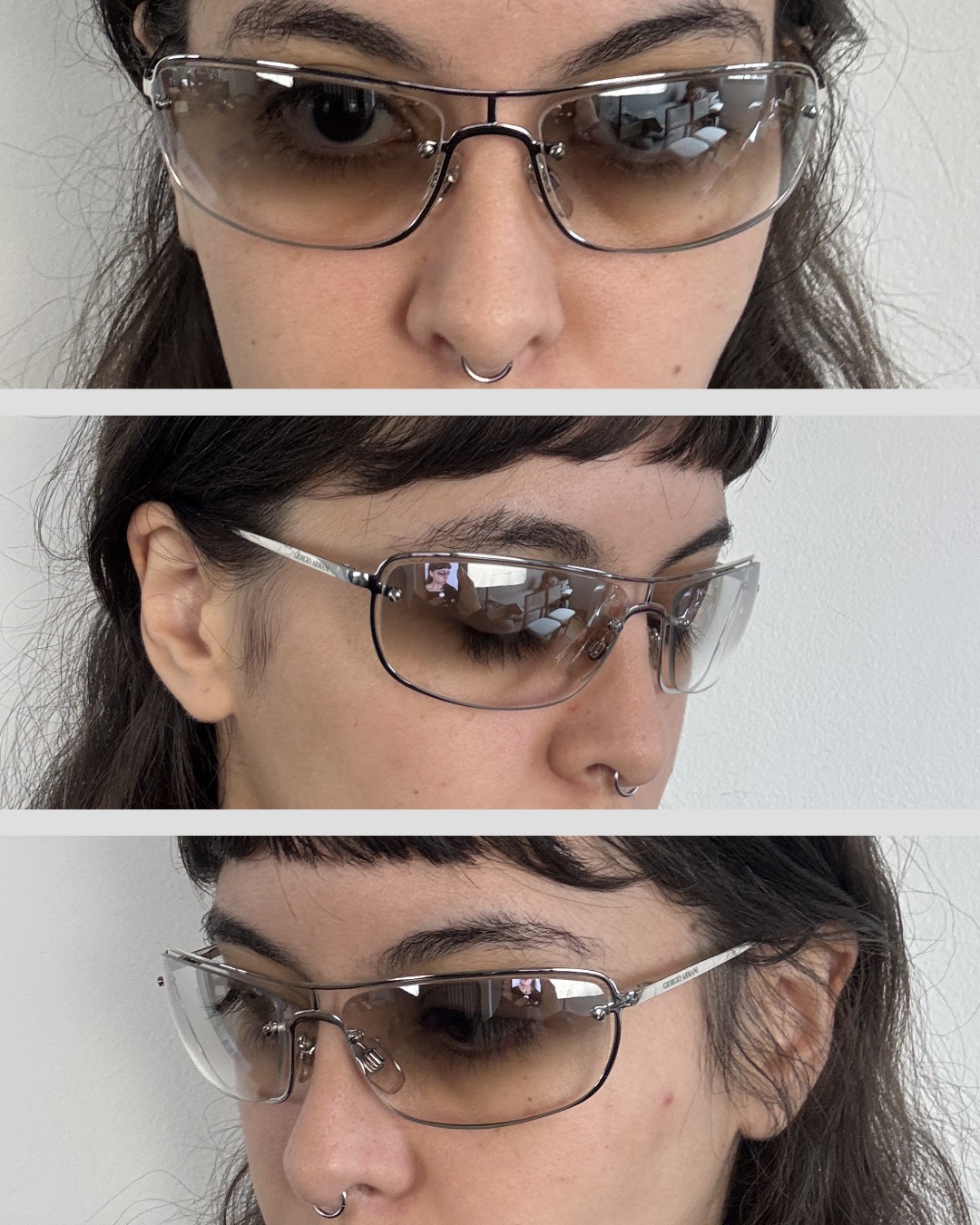 Giorgio Armani Transparent Sunglasses 00s