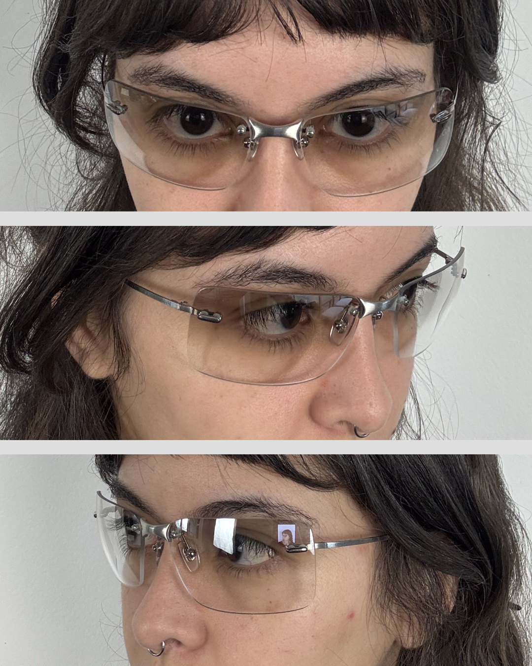Giorgio Armani Transparent Sunglasses 00s