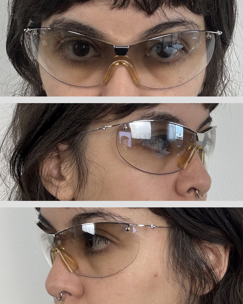 Giorgio Armani Transparent Sunglasses 00s