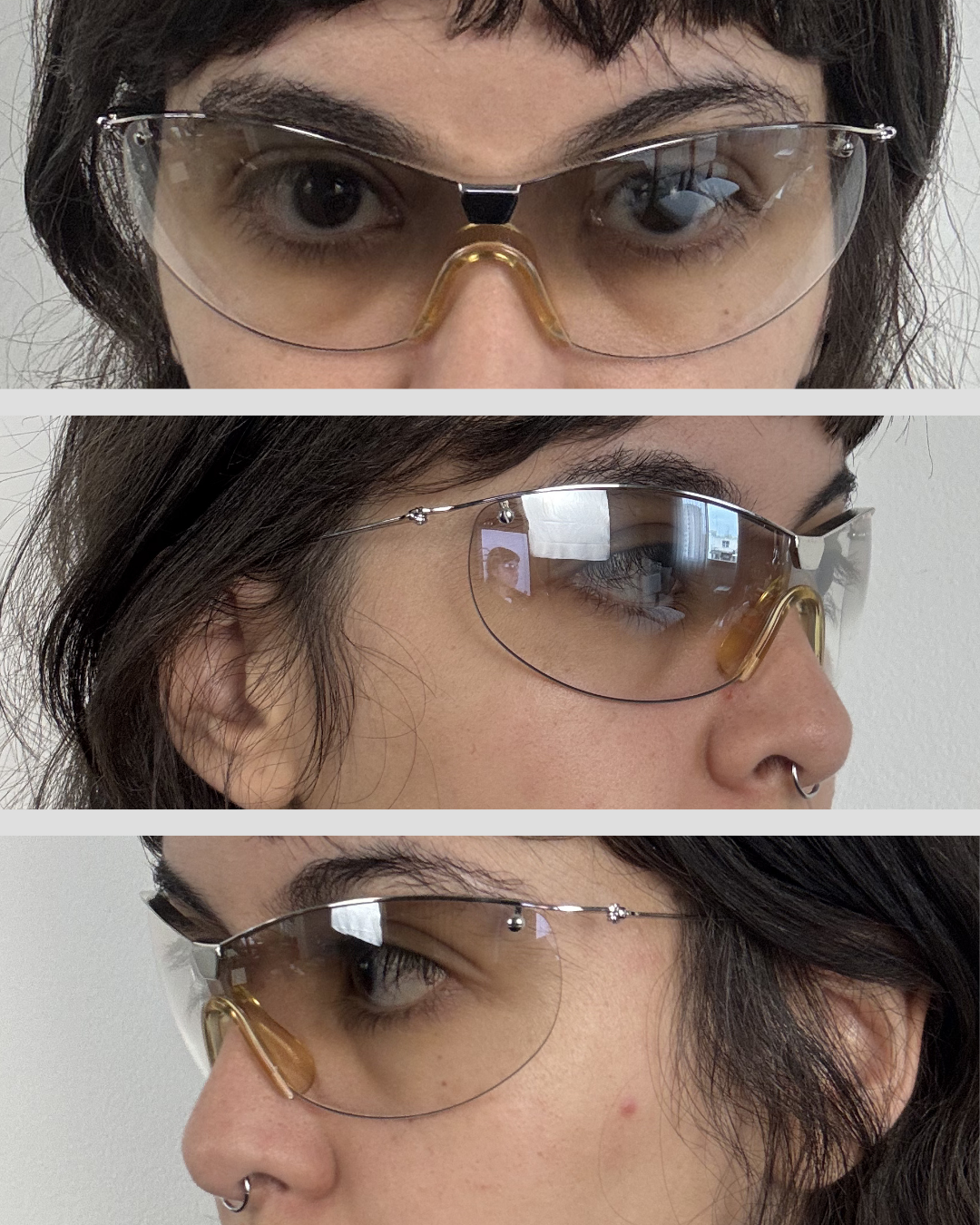 Giorgio Armani Transparent Sunglasses 00s