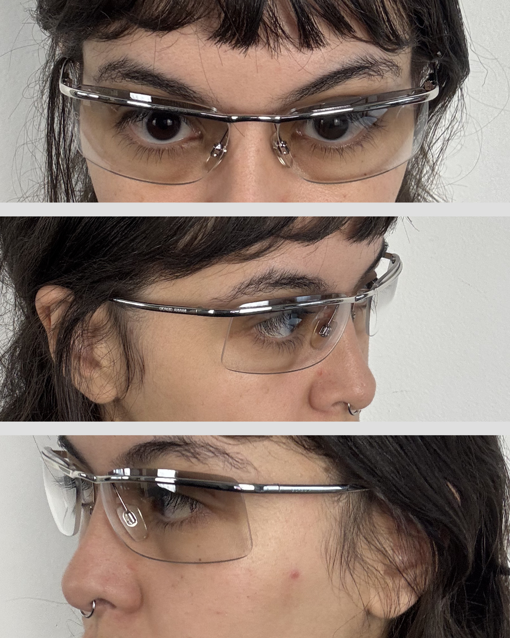 Giorgio Armani Transparent Sunglasses 00s
