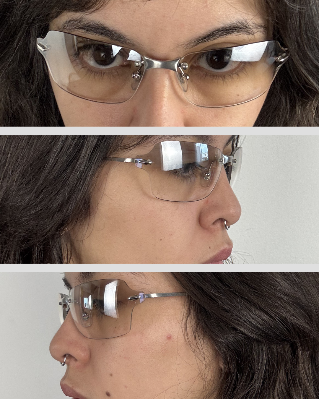 Giorgio Armani Transparent Sunglasses 00s