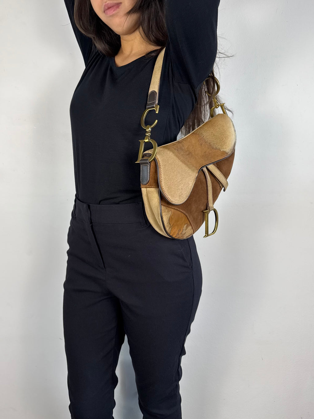 Christian Dior Pony Hair Saddle