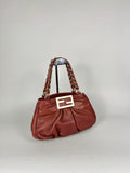 Fendi Mia Burgundy Leather