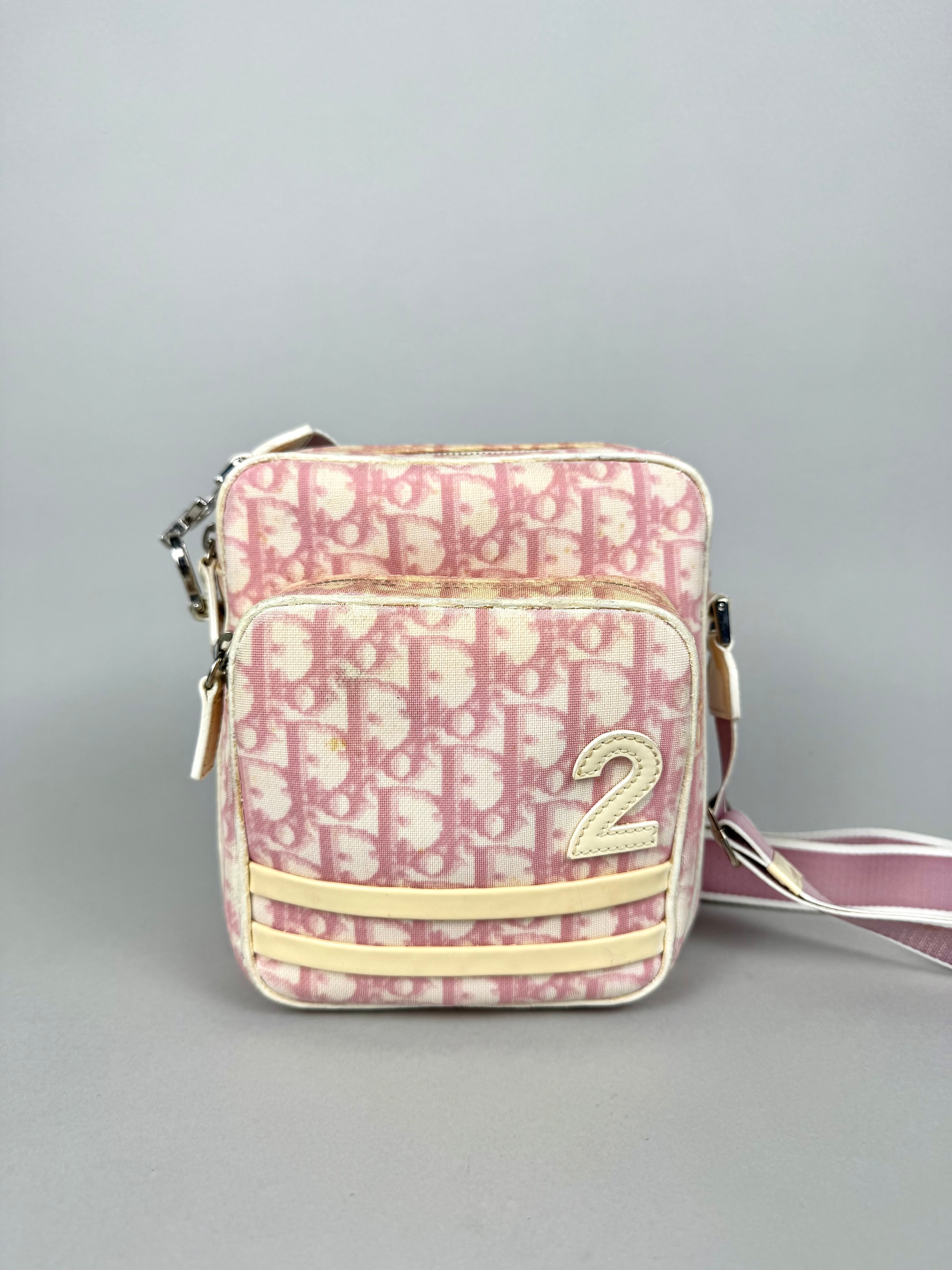 Christian Dior Girly Pink Monogram Trotter Crossbody