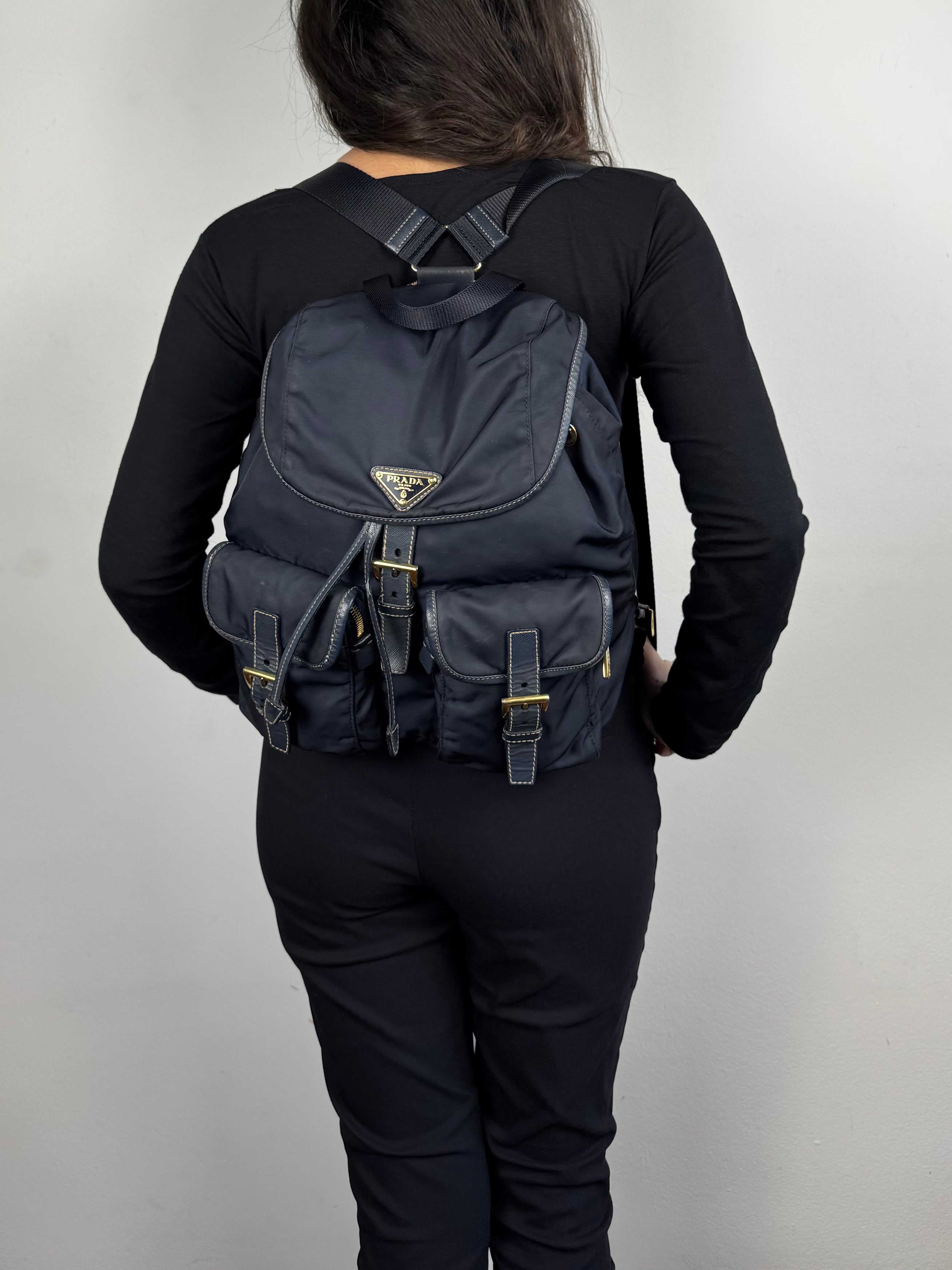 Prada Backpack Nylon Navy