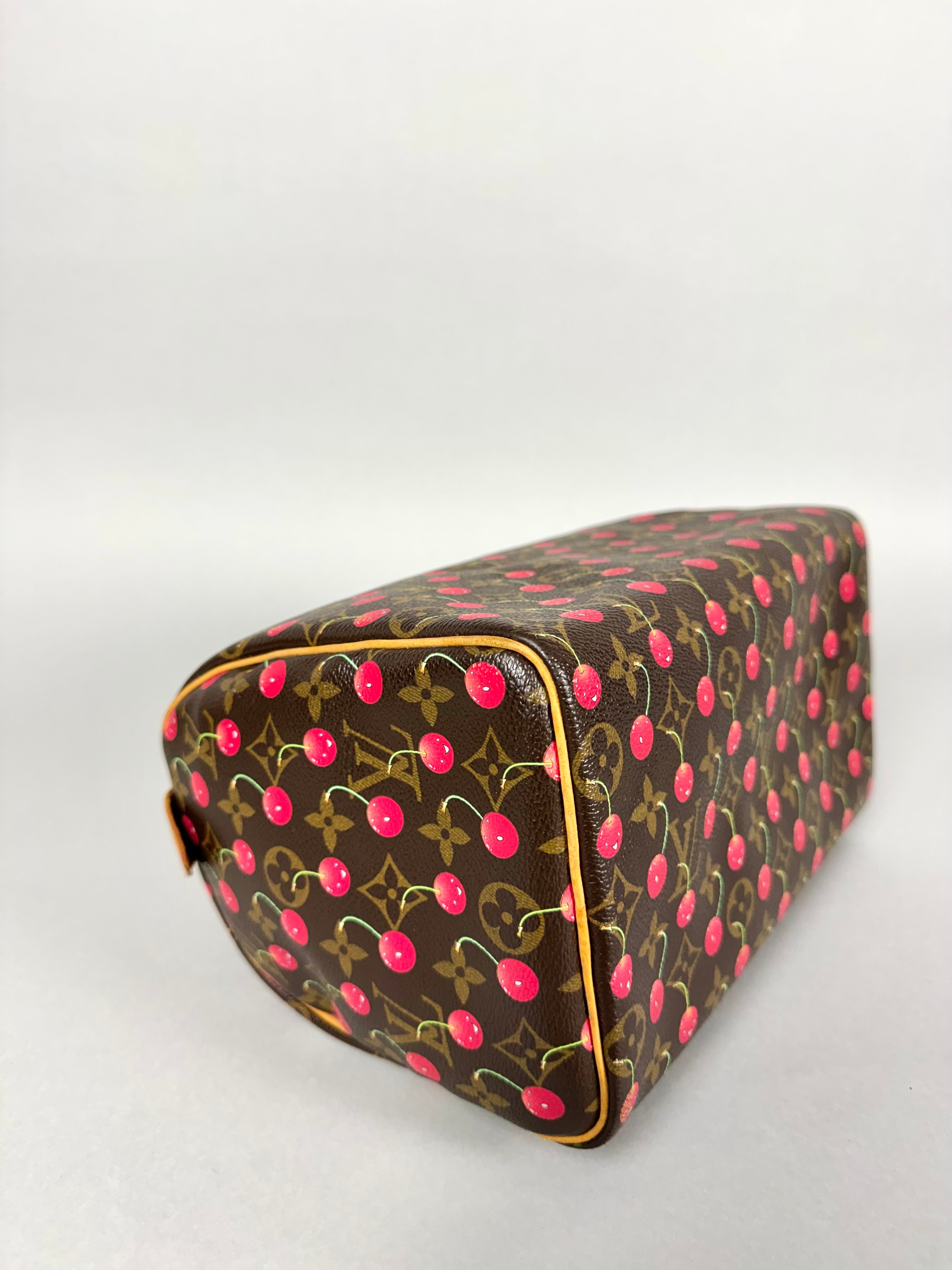 Louis Vuitton Monogram Speedy Cerises 25