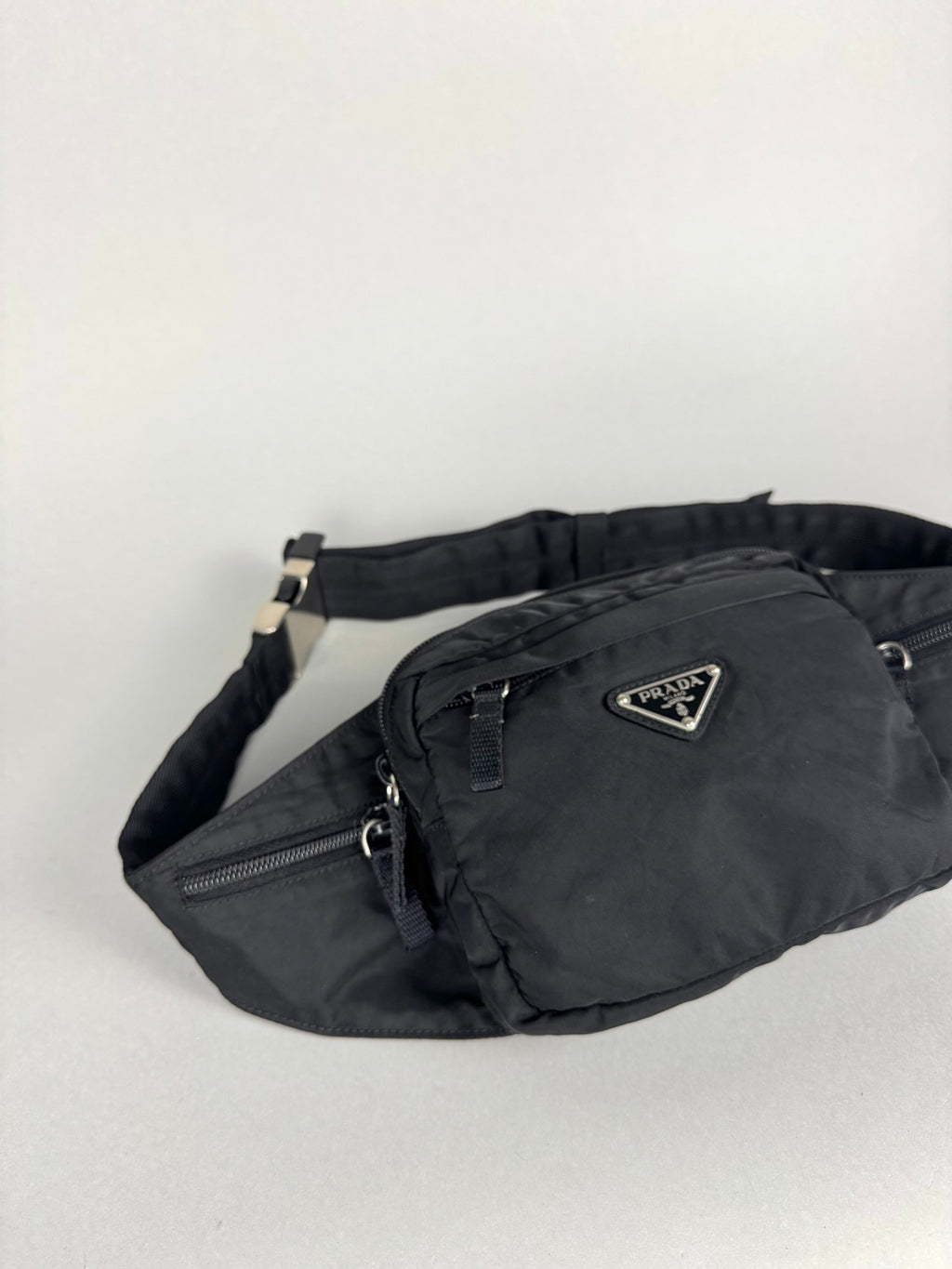 Prada Montagna Nylon Black Belt Pochete