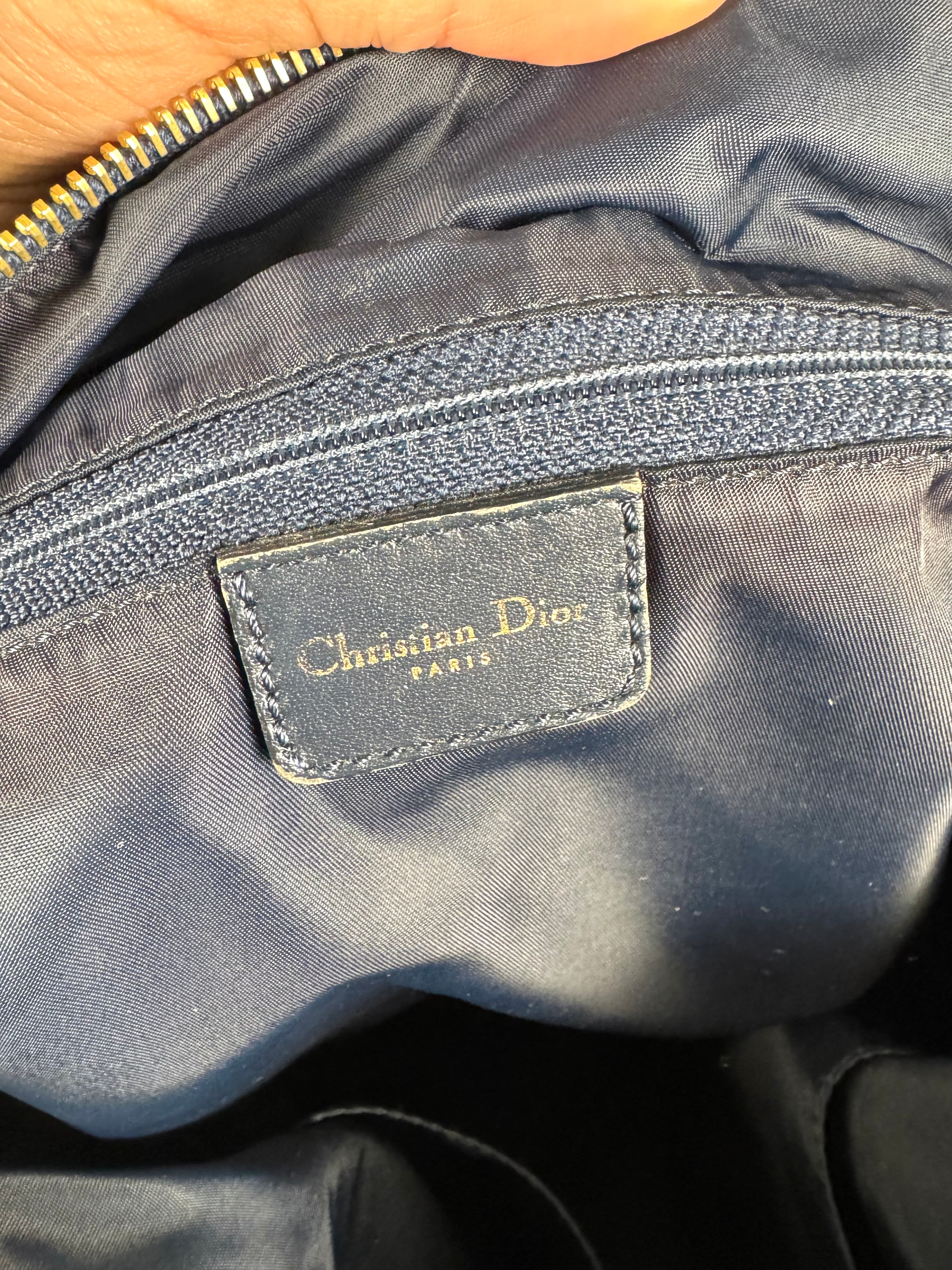 Christian Dior Monogram Trotter Boston Navy