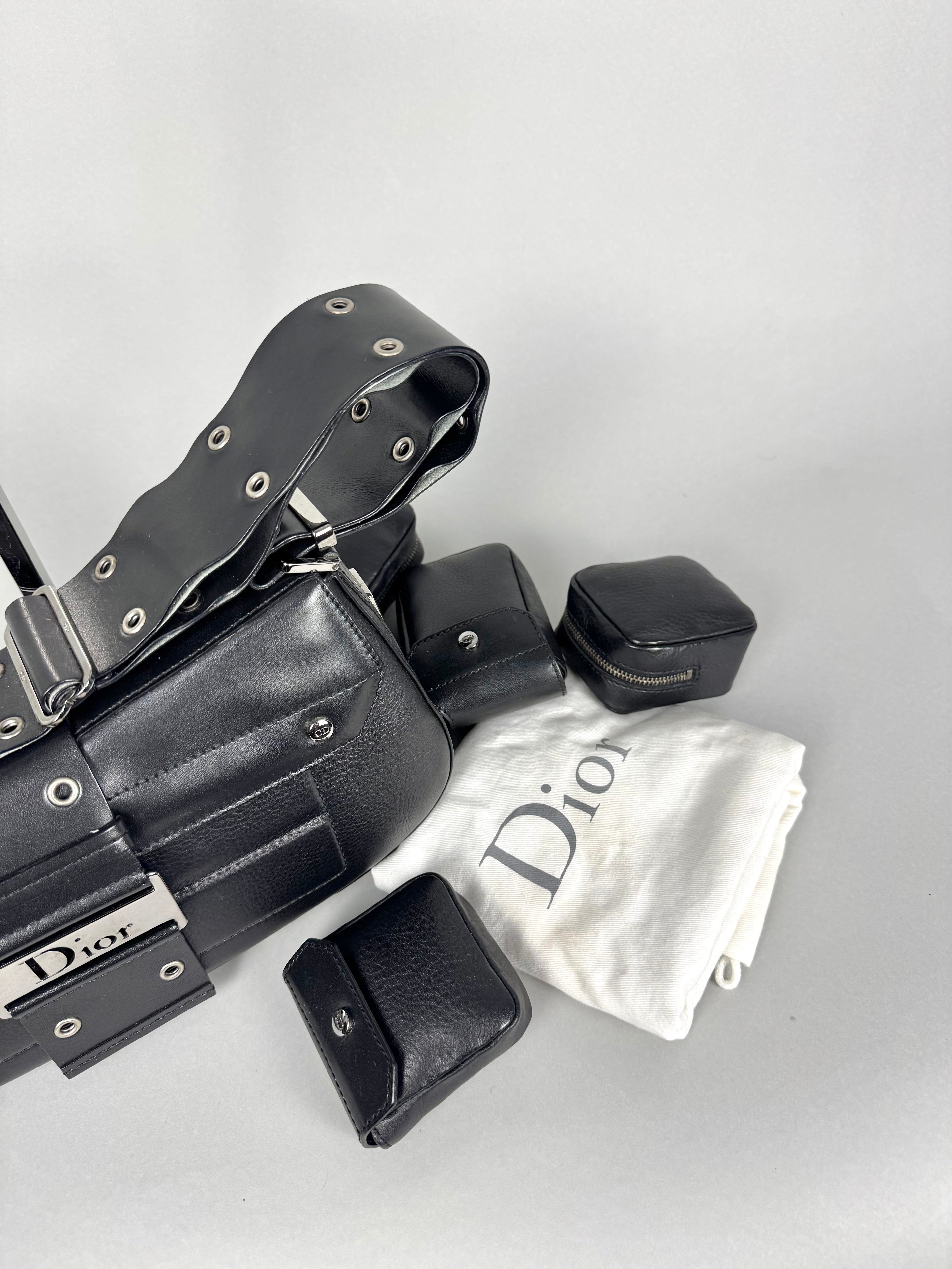 Christian Dior Street Chic Columbus Black Leather
