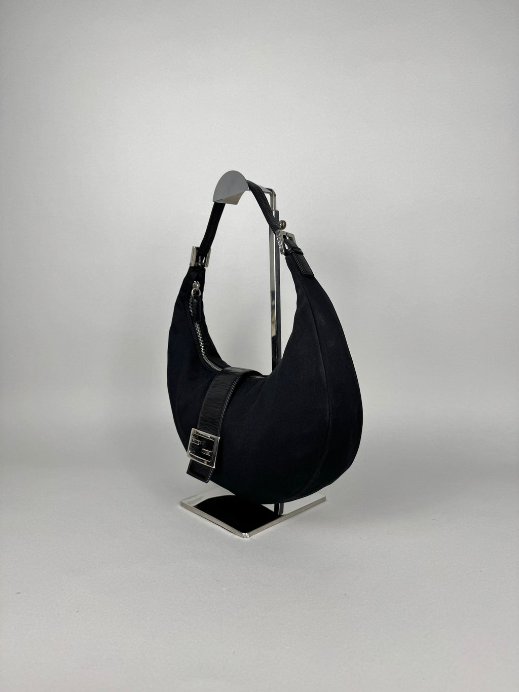 Fendi Half Moon Croissant Black