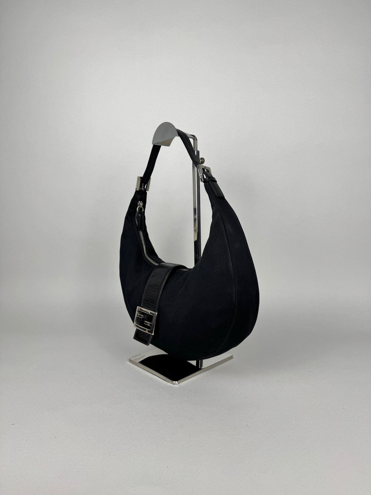 Fendi Half Moon Croissant Black