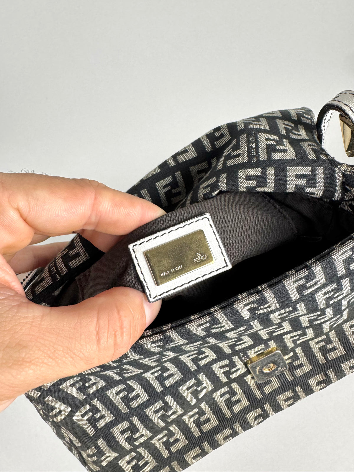 Fendi Monogram Canvas Mini Mama Baguette