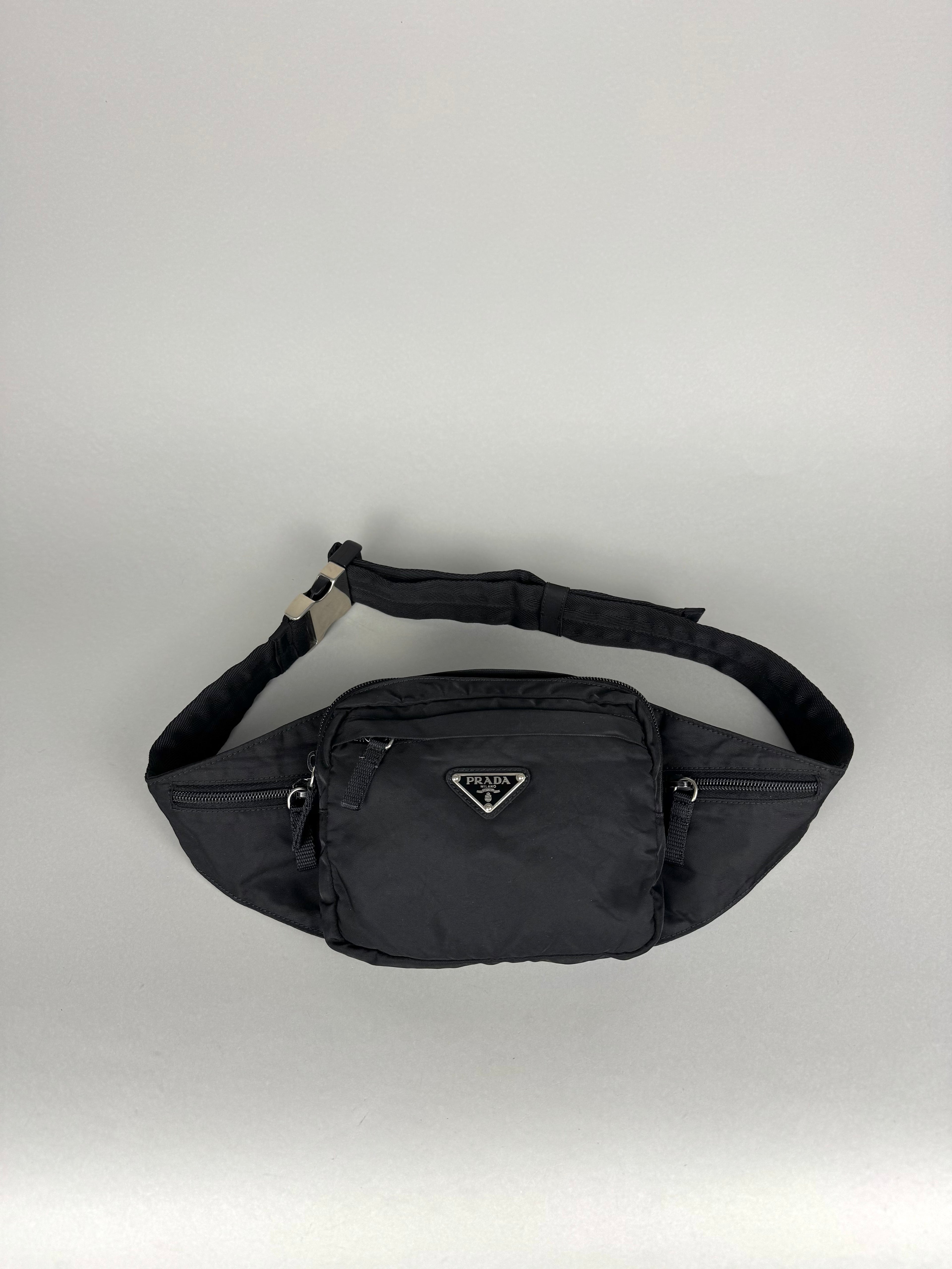 Prada Montagna Nylon Black Belt Pochete