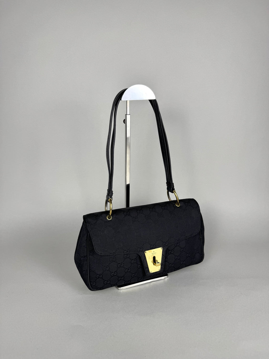 Gucci Turnlock Monogram Black Shoulder