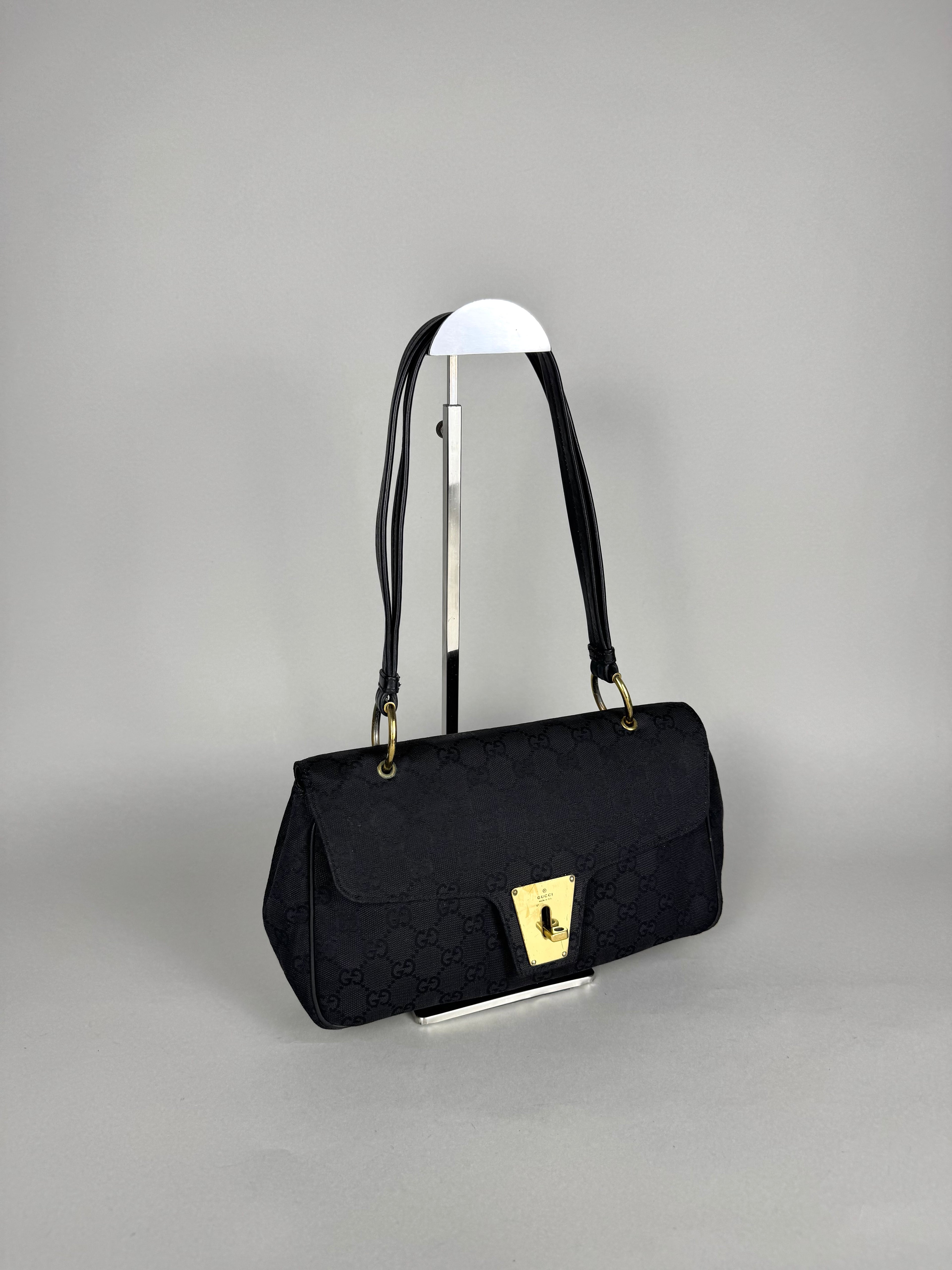 Gucci Turnlock Monogram Black Shoulder