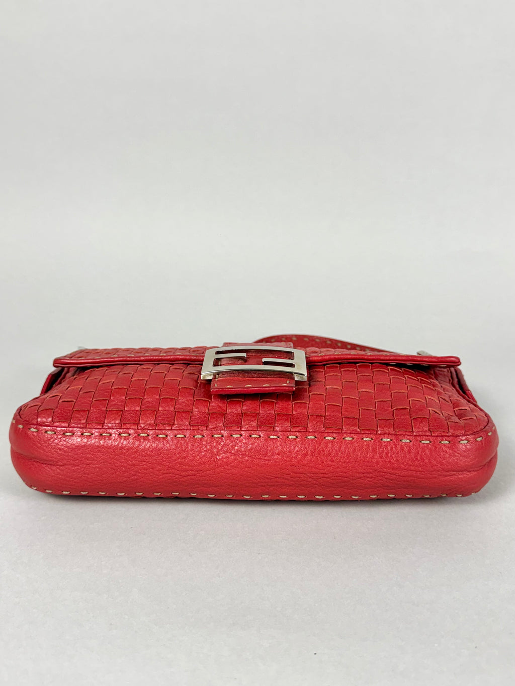 Fendi Baguette Leather Red