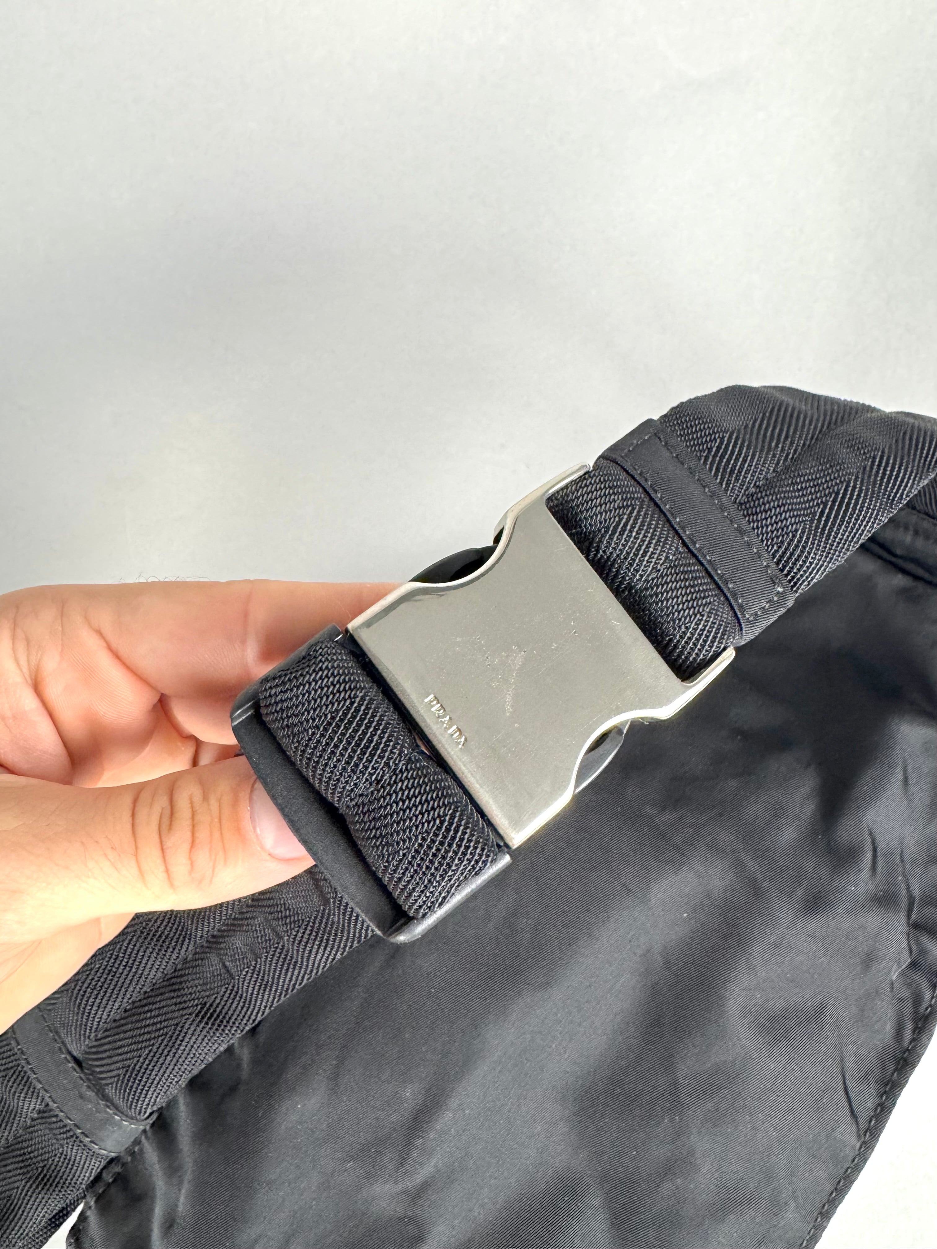 Prada Montagna Nylon Black Belt Pochete