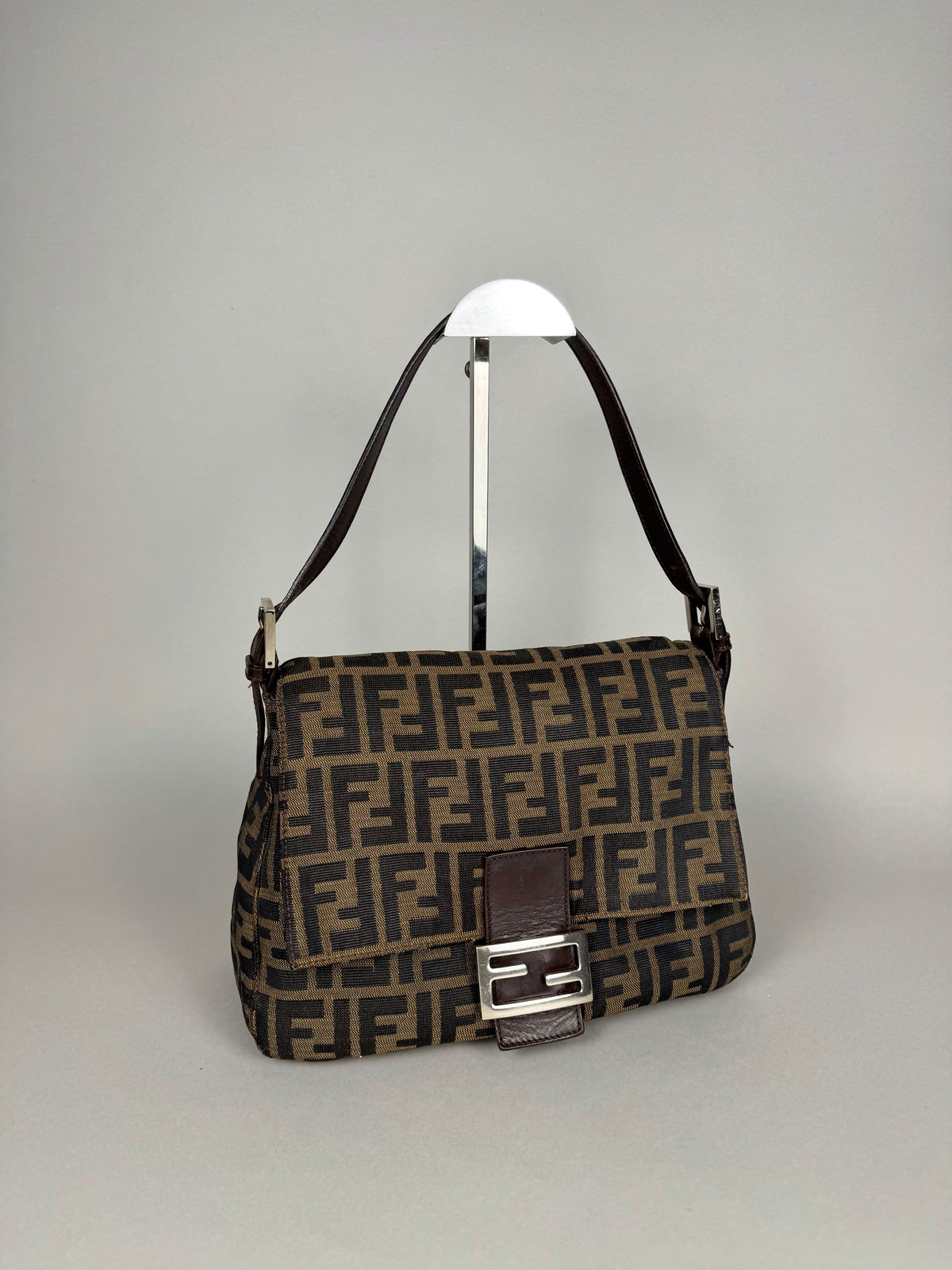 Fendi Monogram Zucca Mamma Baguette