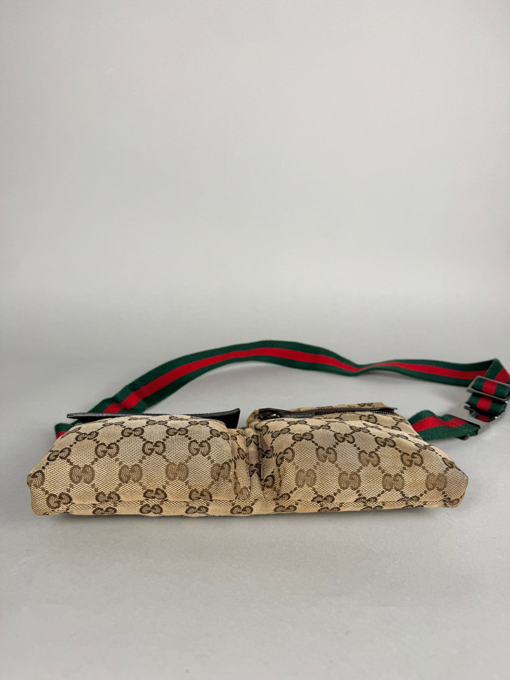 Gucci Monogram Double Pocket Belt