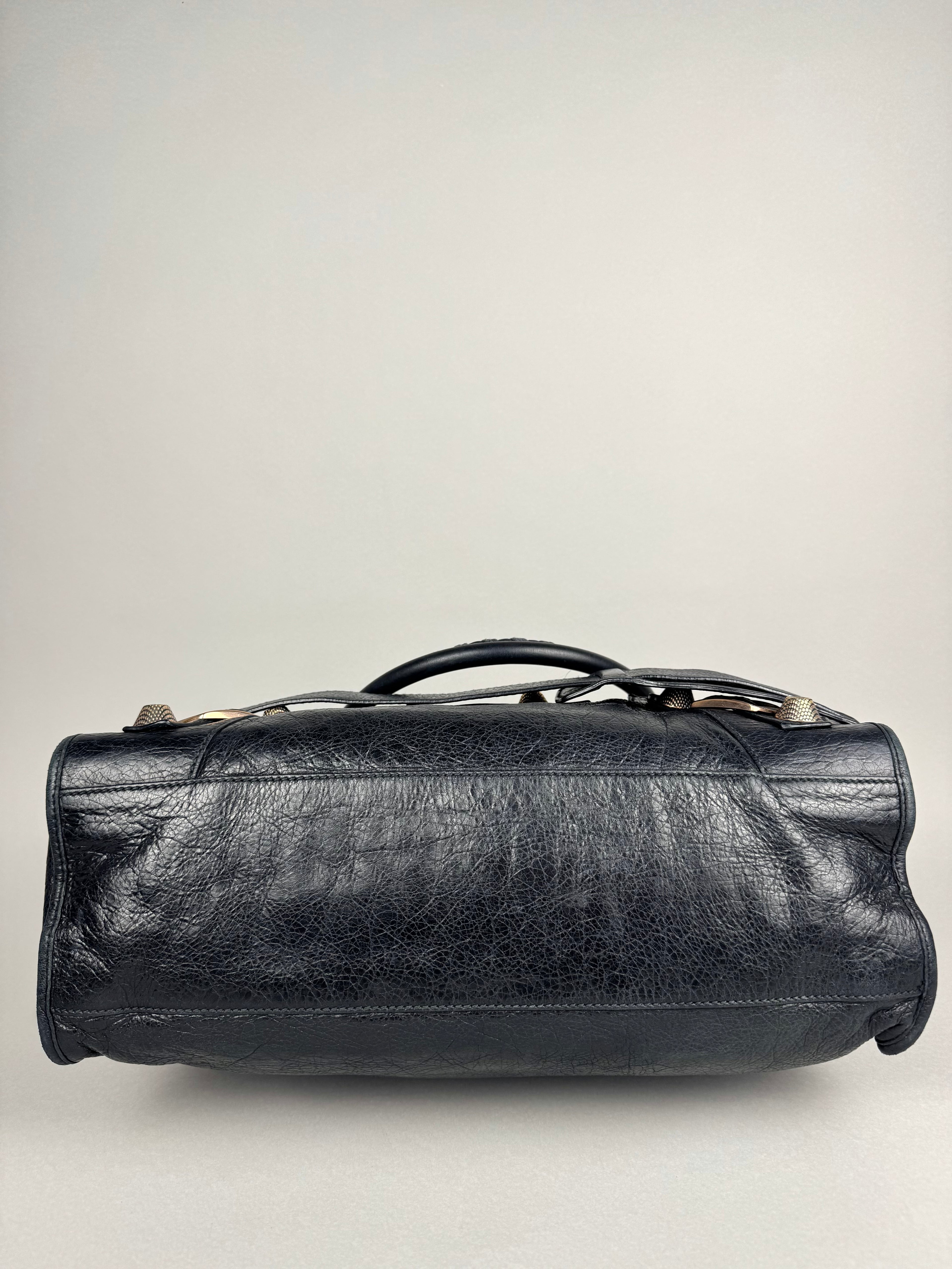 Balenciaga City Black Leather