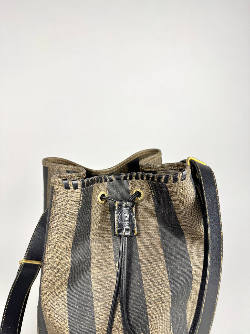 Fendi Jacquard Pequin Bucket
