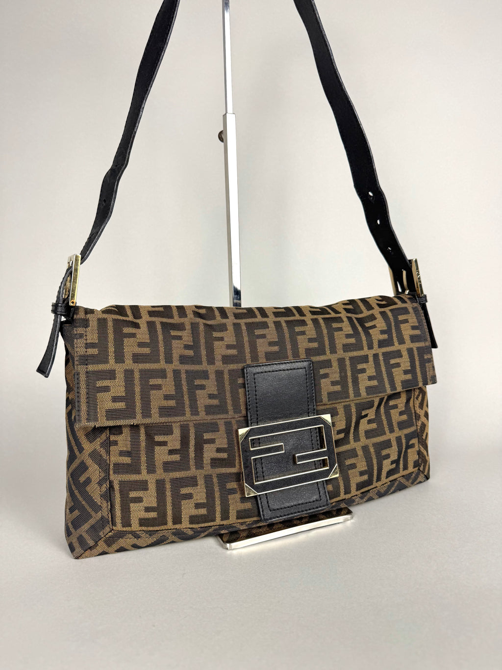 Fendi Maxi Monogram Zucca Baguette