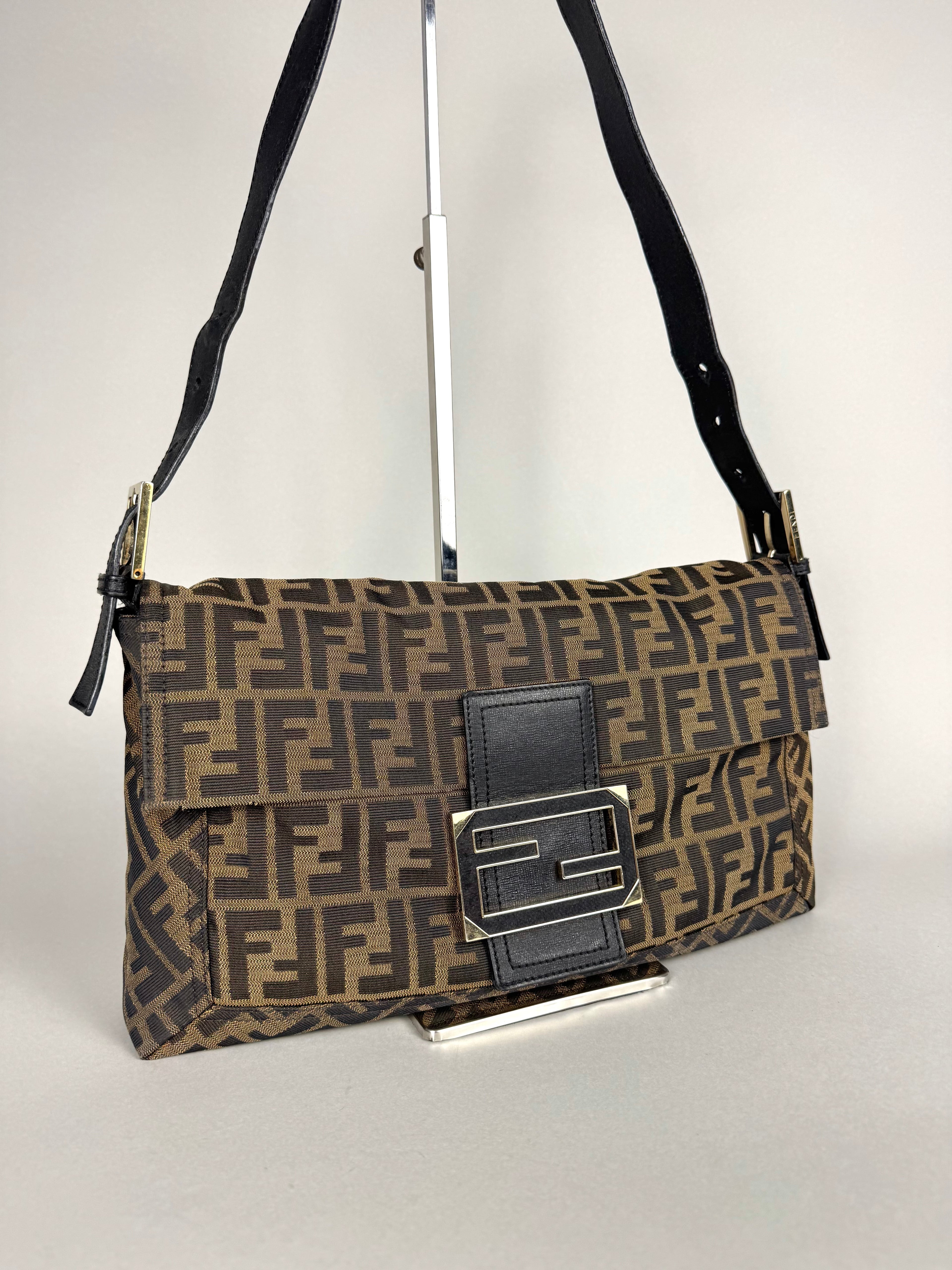 Fendi Maxi Monogram Zucca Baguette