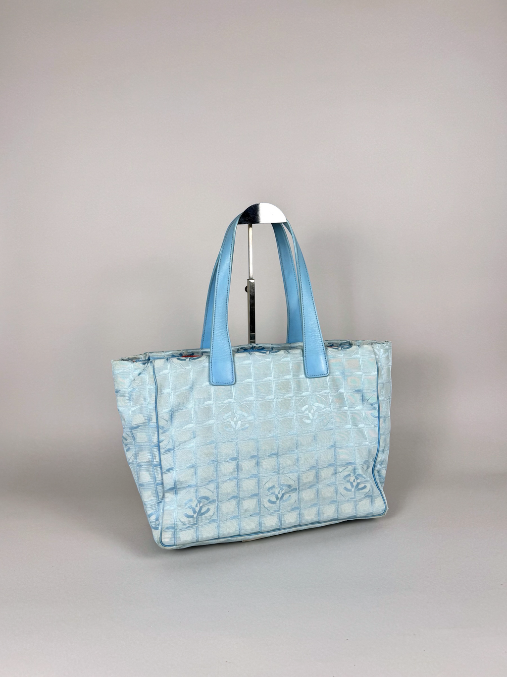 Chanel Travel Ligne Blue Tote Bag