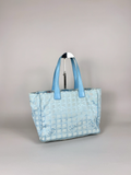 Chanel Travel Ligne Blue Tote Bag