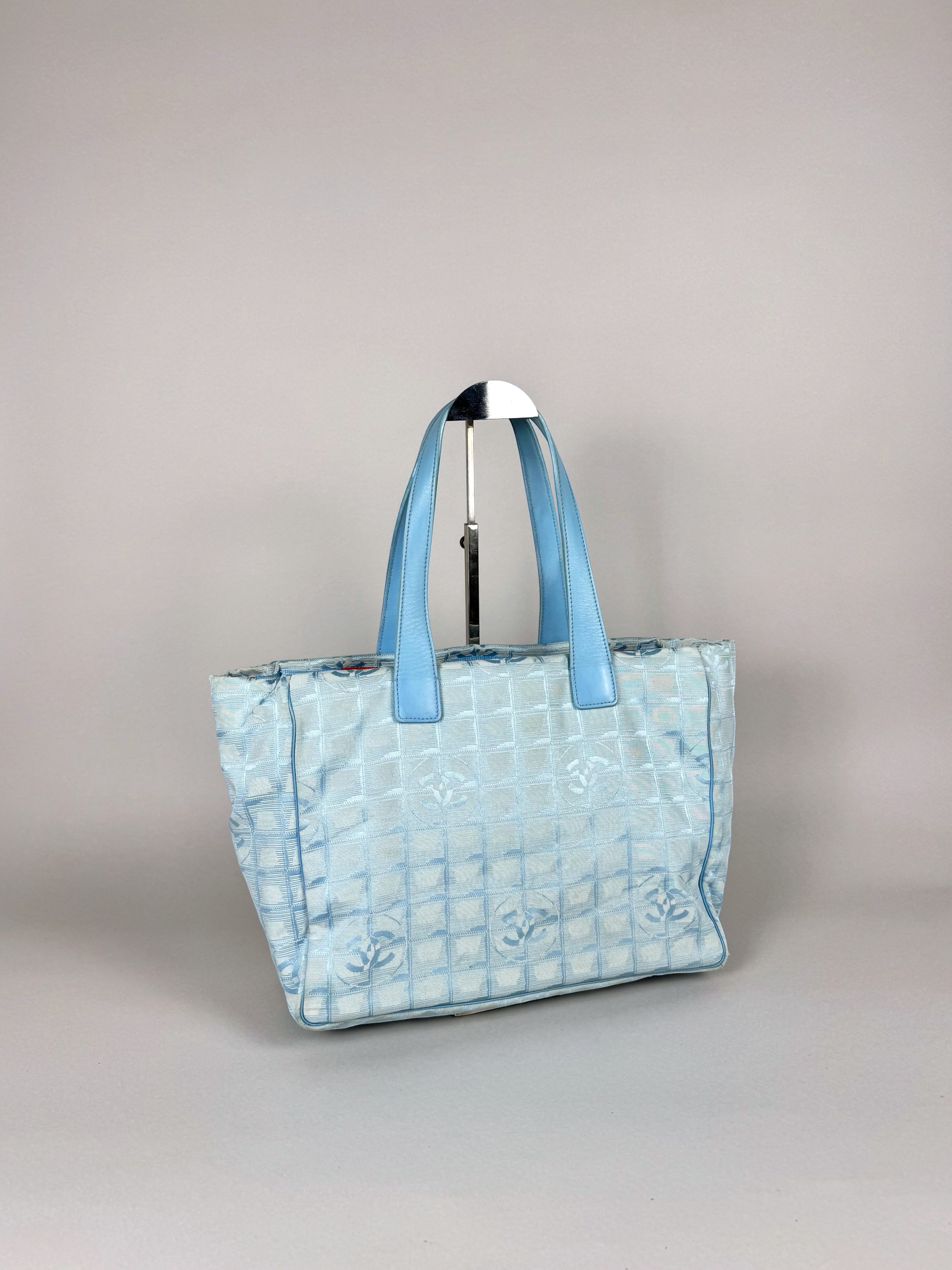 Chanel Travel Ligne Blue Tote Bag